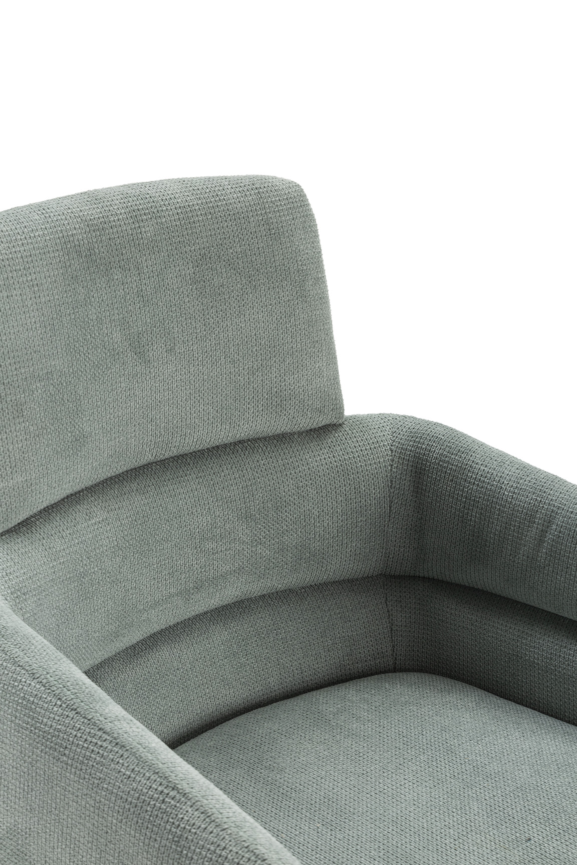 SILLON GIRATORIO AIXA TURQUESA/PATAS NEGRAS 2P/CAJ - Imagen 4