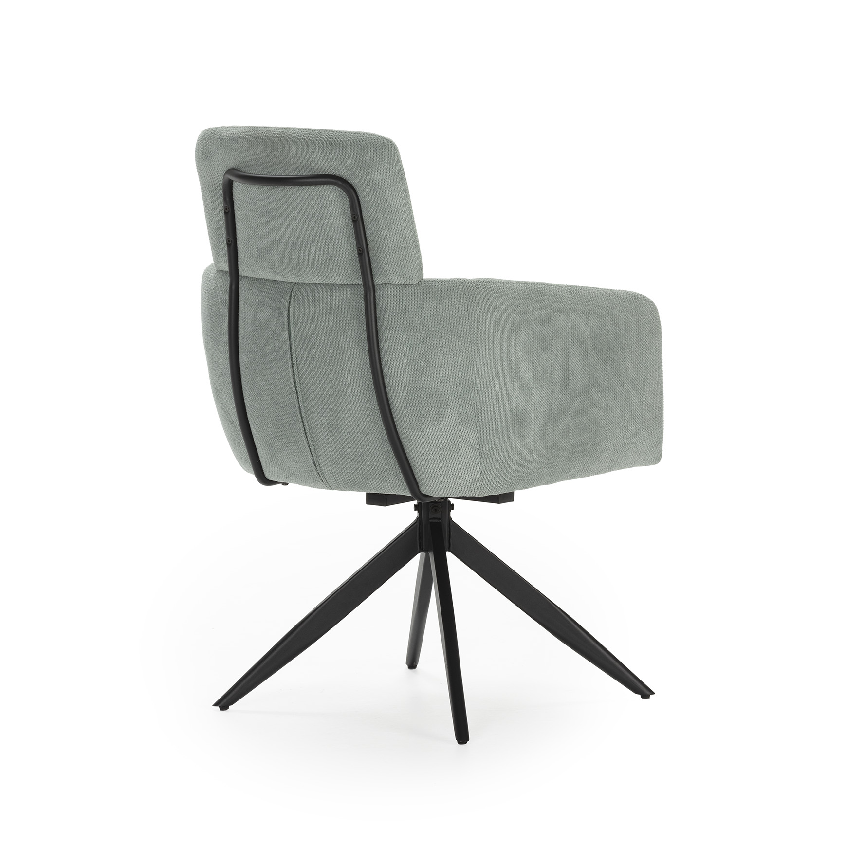 SILLON GIRATORIO AIXA TURQUESA/PATAS NEGRAS 2P/CAJ - Imagen 8