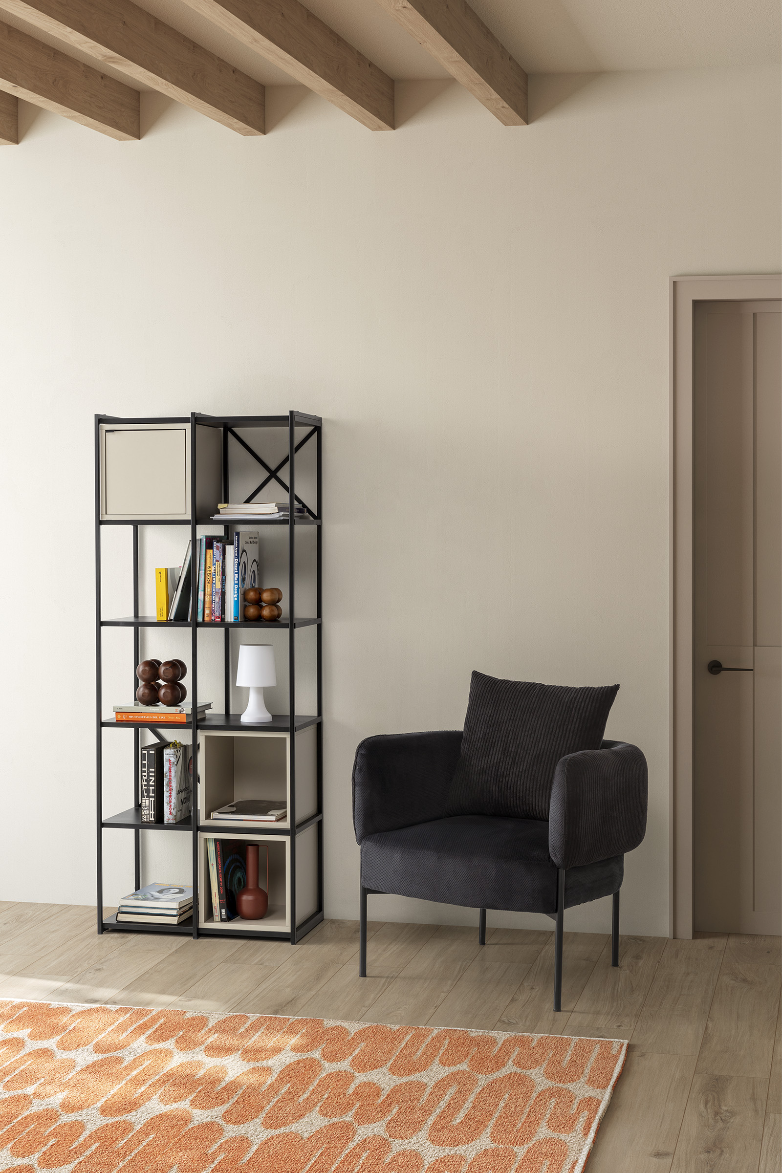 SILLON ARUNI NEGRO 1P/CAJA - Imagen 2