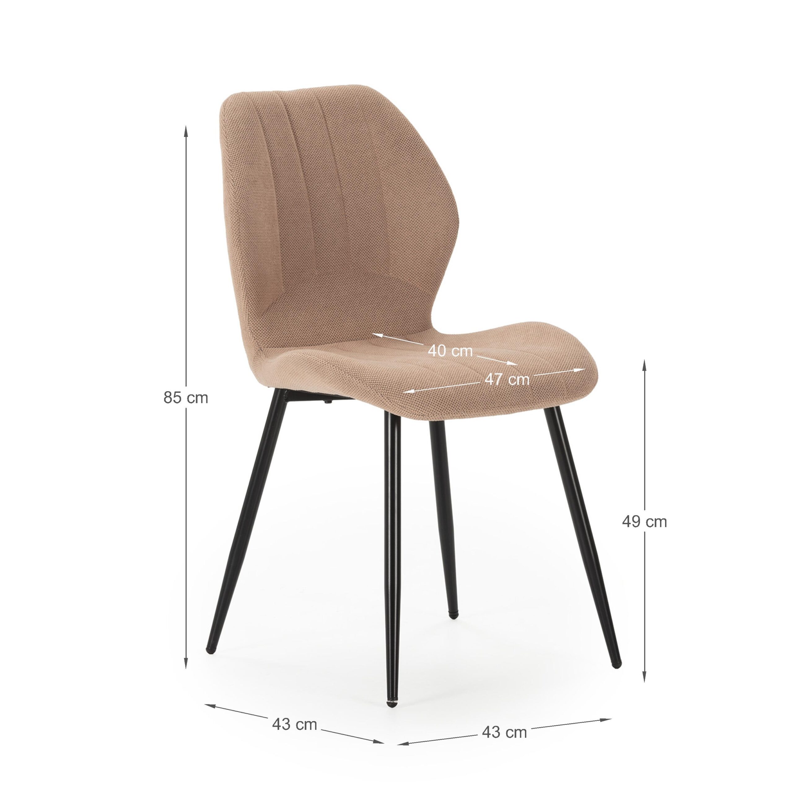 SILLA MILU SALMON 4P/CAJA - Imagen 3