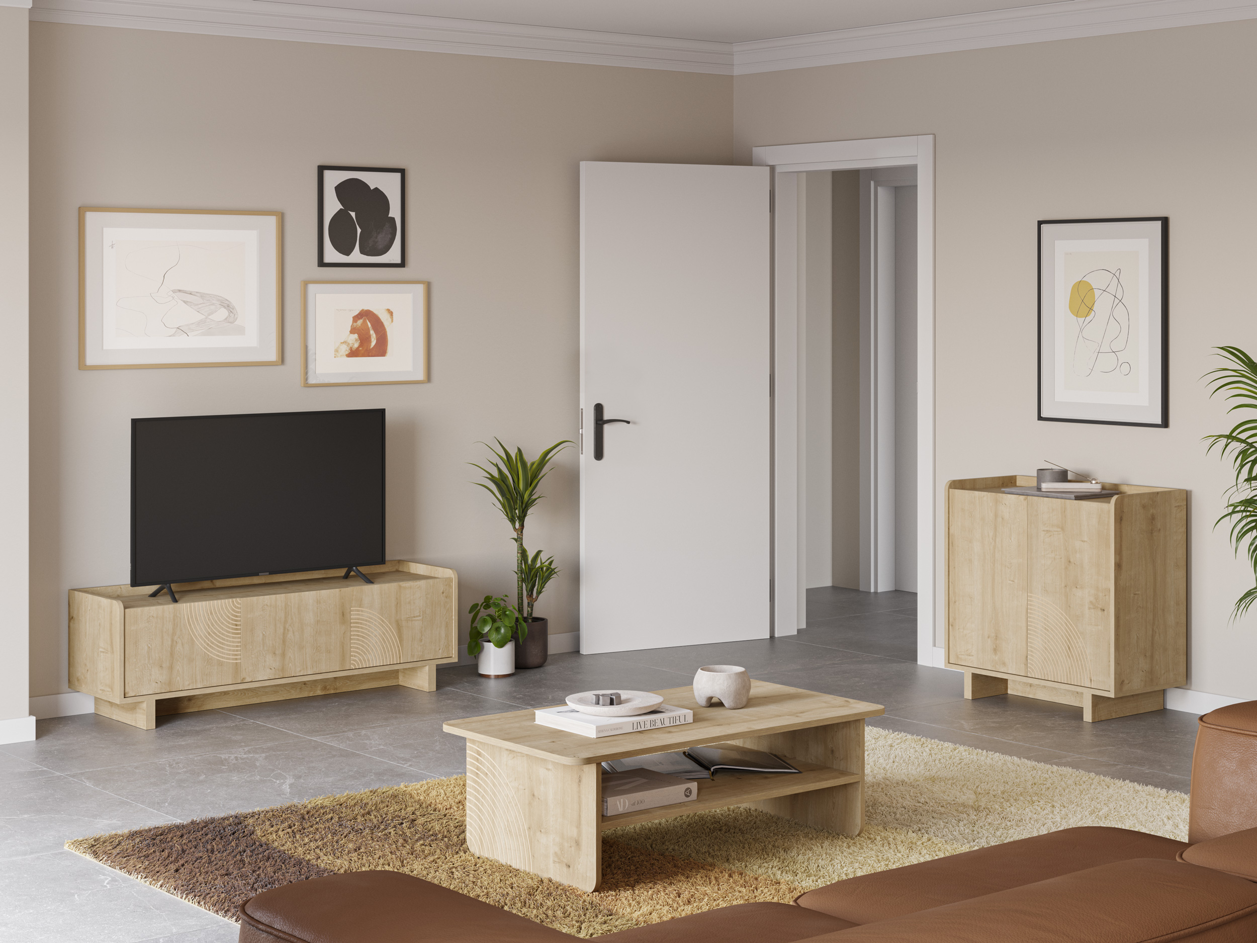MUEBLE AUX. DAIRA 2P ROBLE - Imagen 3