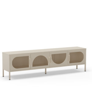 MUEBLE TV TAYRA 4P 180CM CREMA