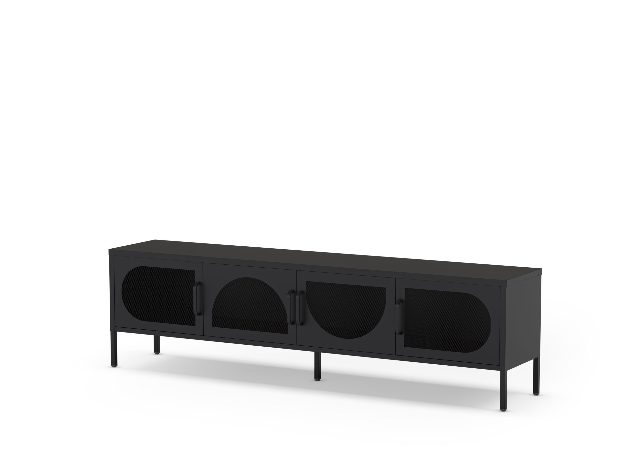 MUEBLE TV TAYRA 4P 180CM NEGRO - Imagen 6