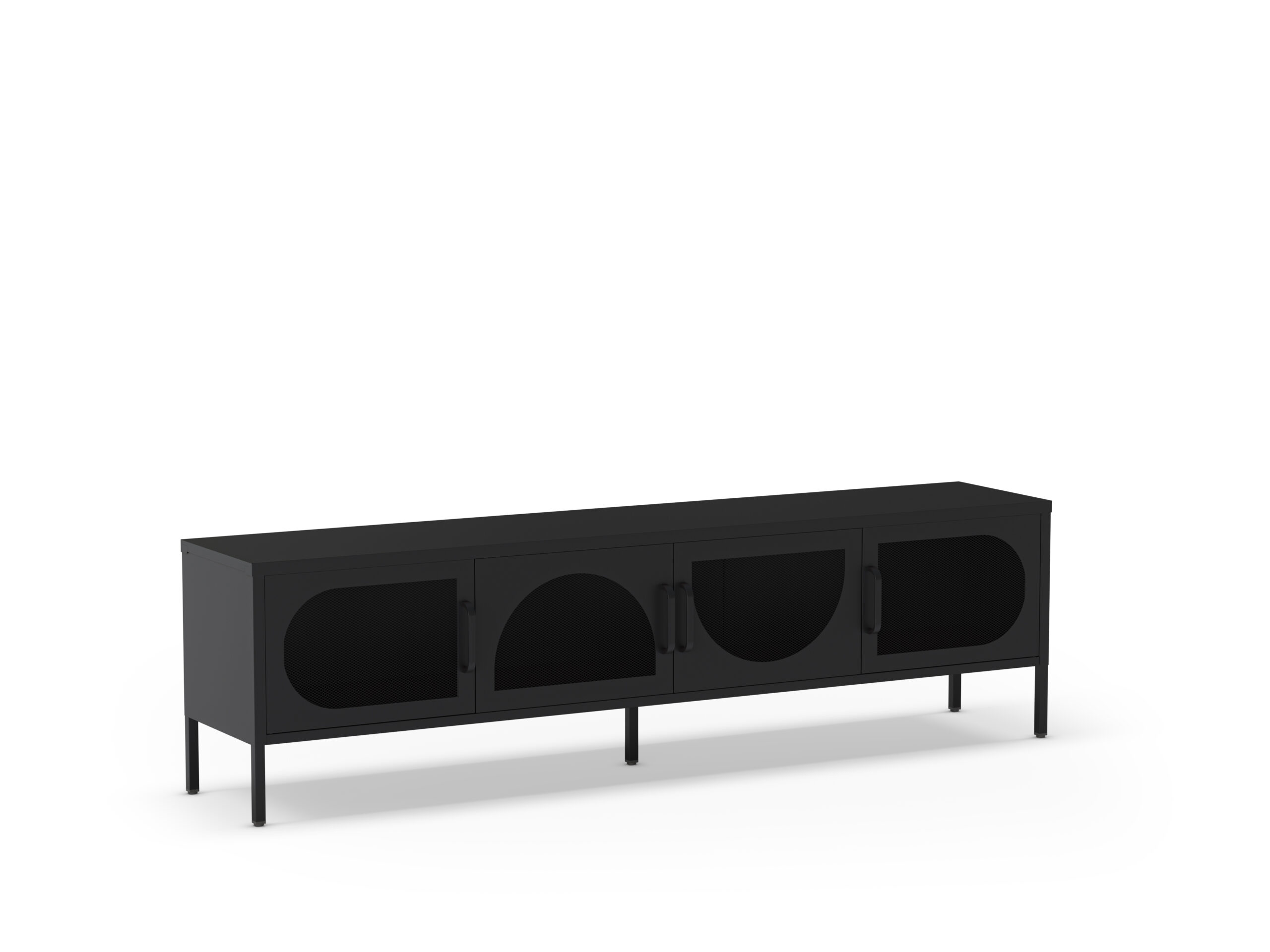 MUEBLE TV TAYRA 4P 180CM NEGRO - Imagen 8
