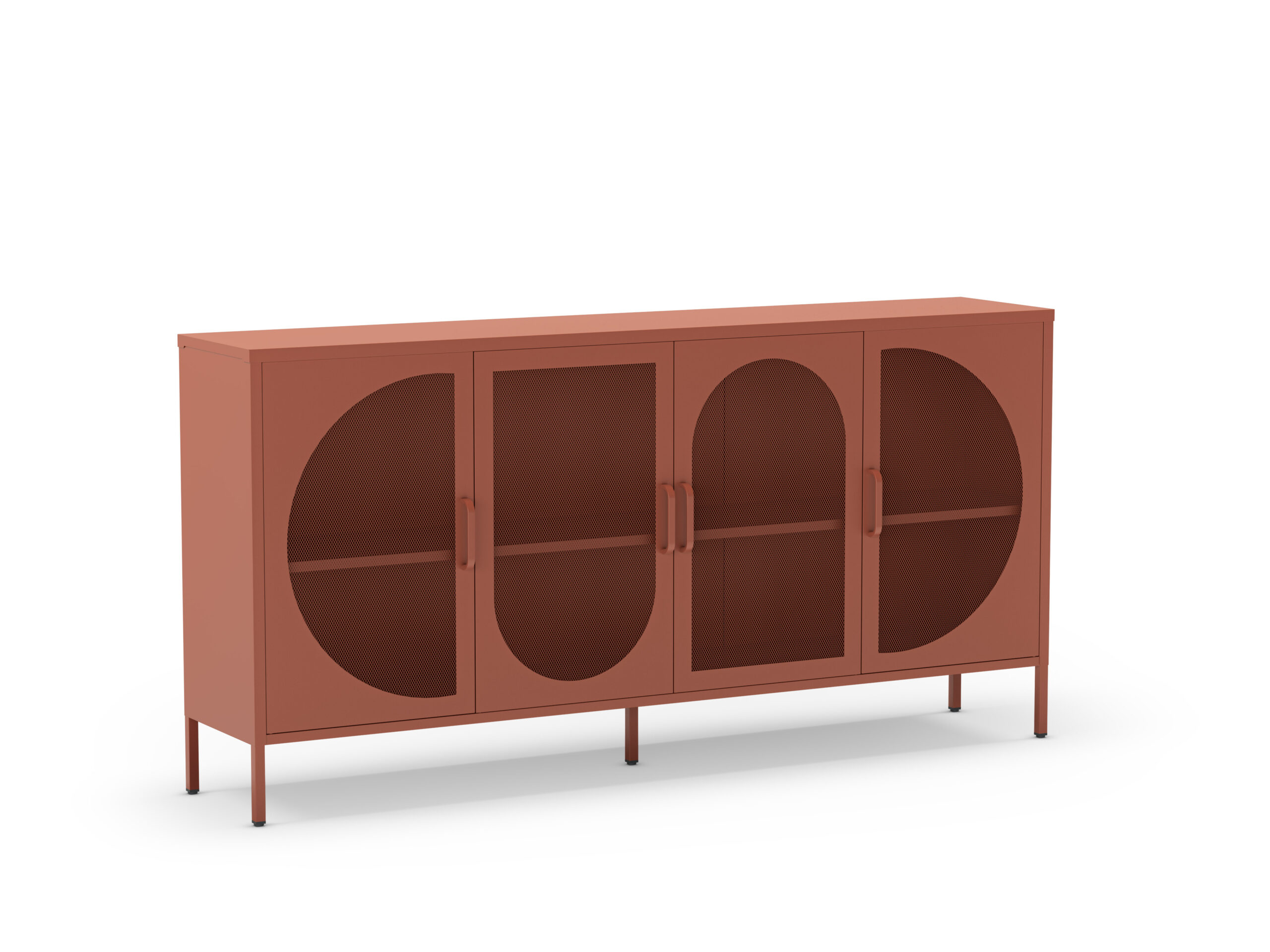 APARADOR TAYRA 4P 160CM TERRACOTA