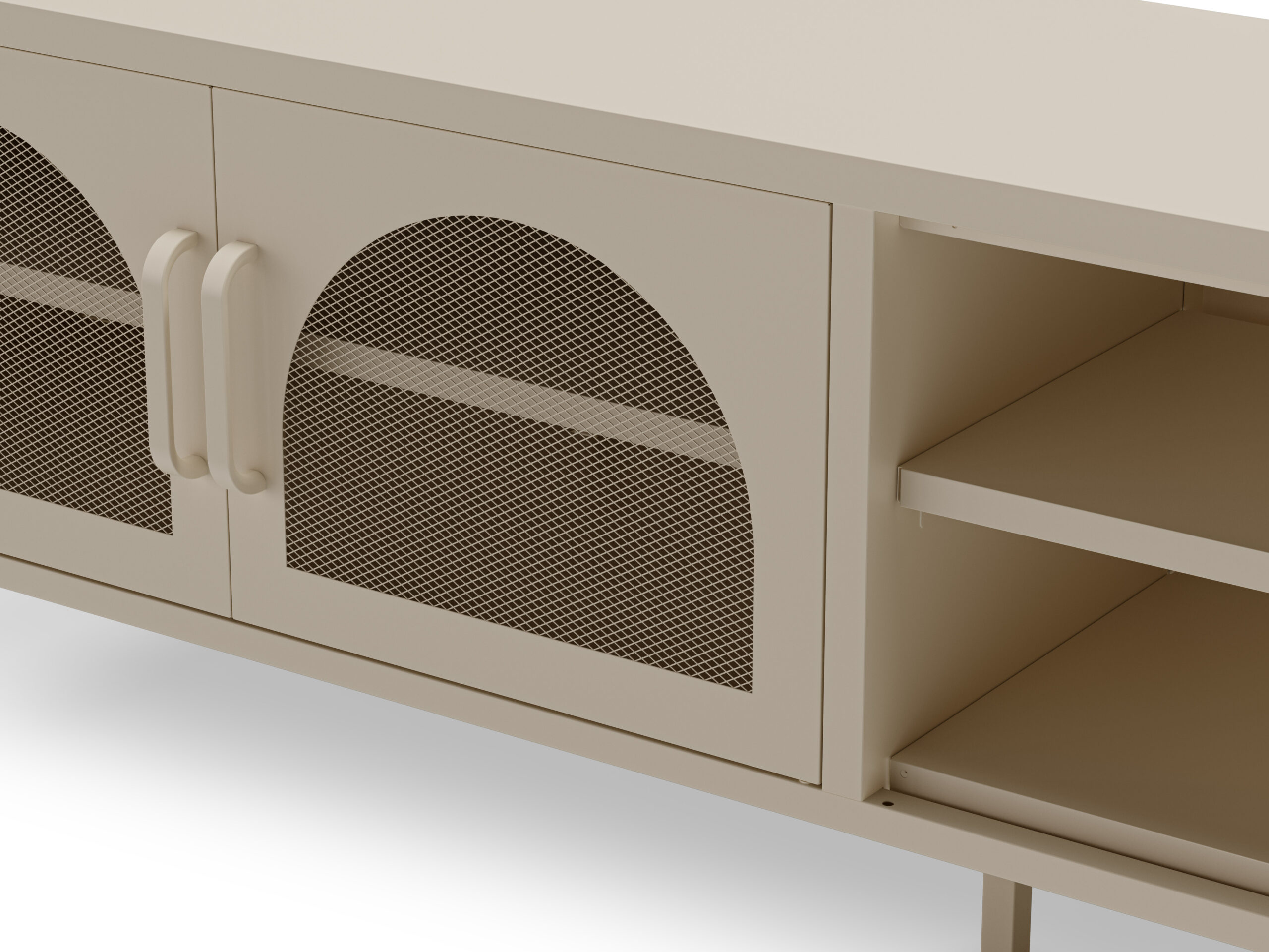 MUEBLE TV DIORA 2P2H 160CM CREMA - Imagen 5