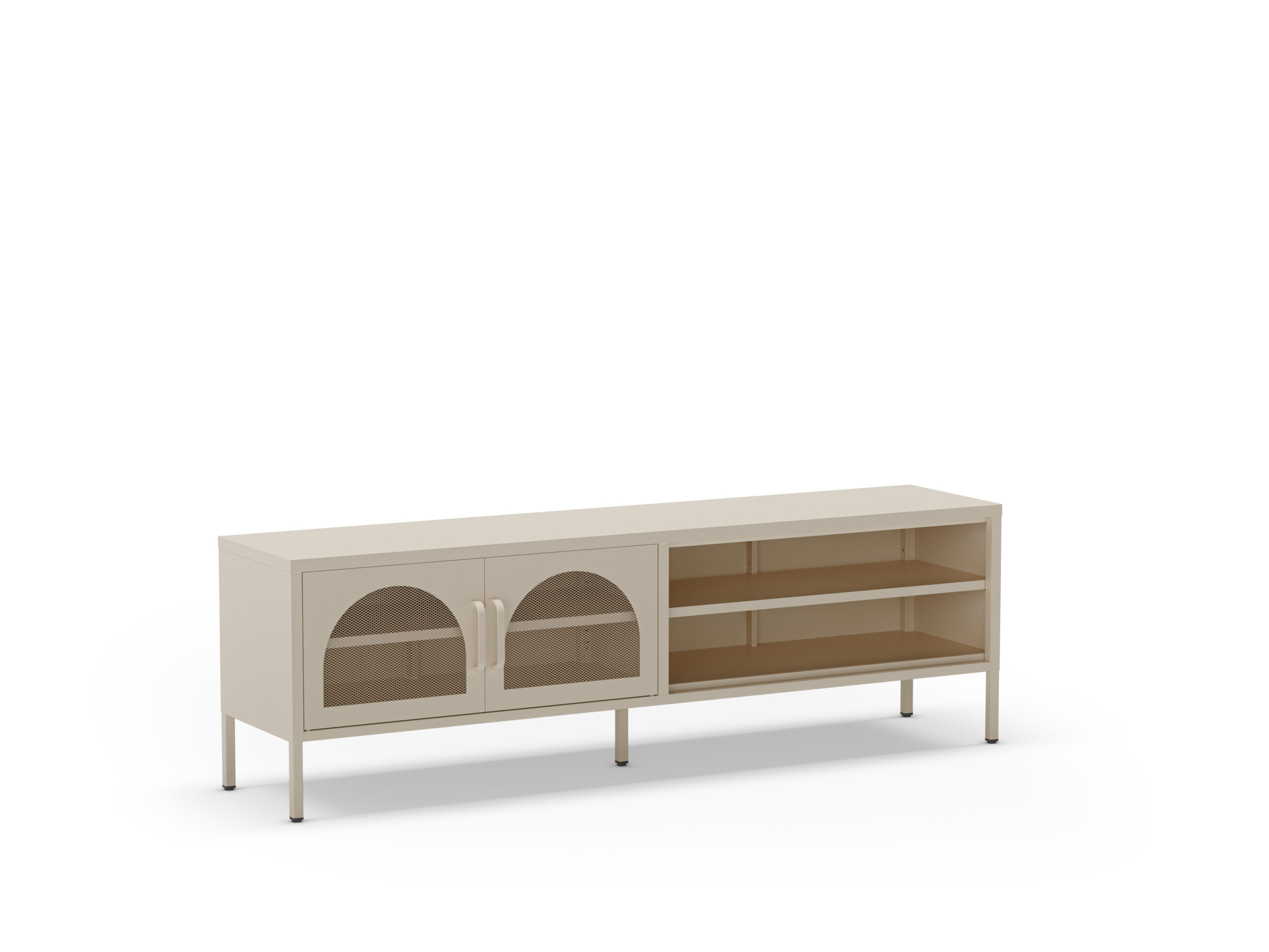 MUEBLE TV DIORA 2P2H 160CM CREMA