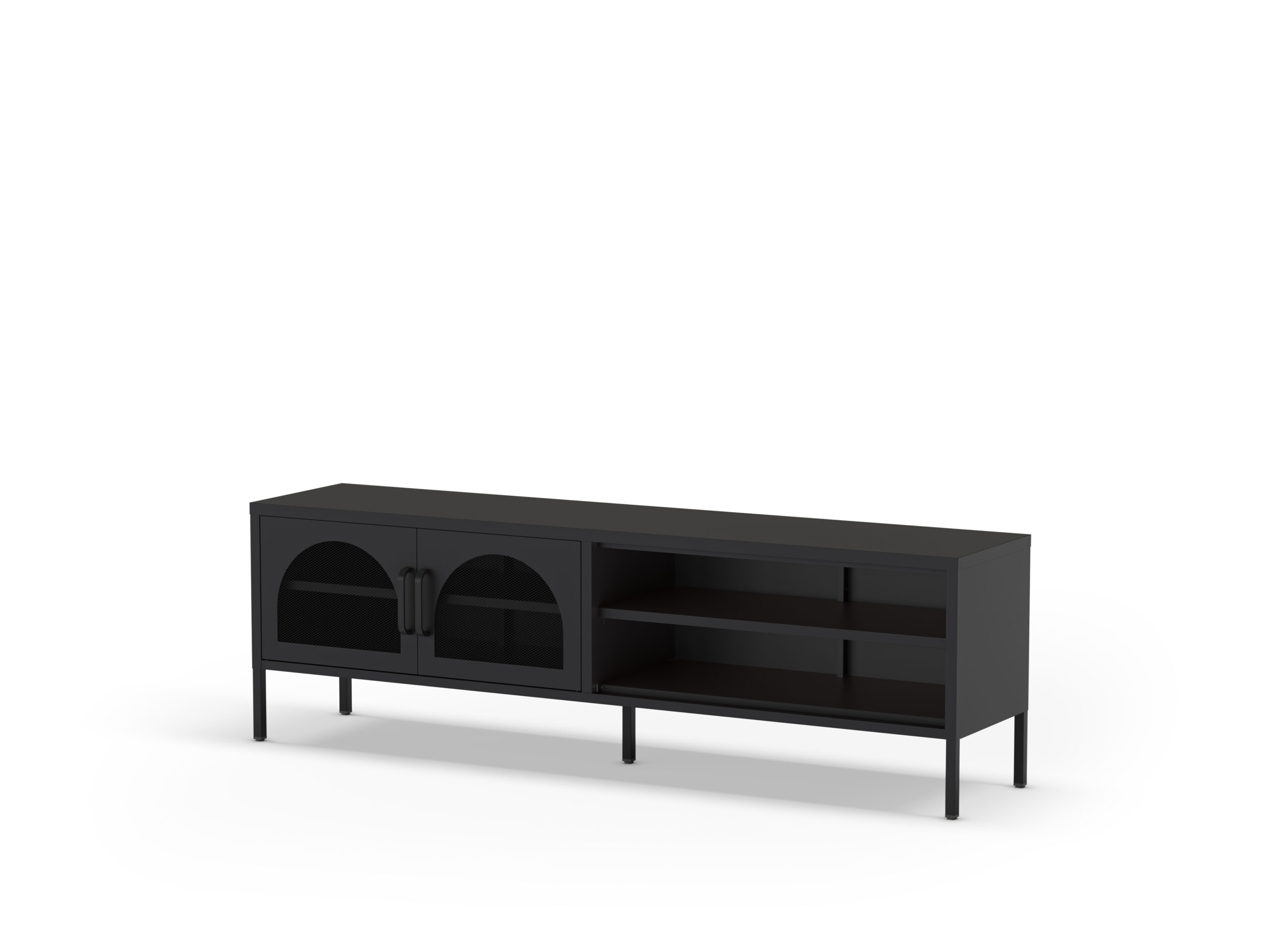 MUEBLE TV DIORA 2P2H 160CM NEGRO - Imagen 6