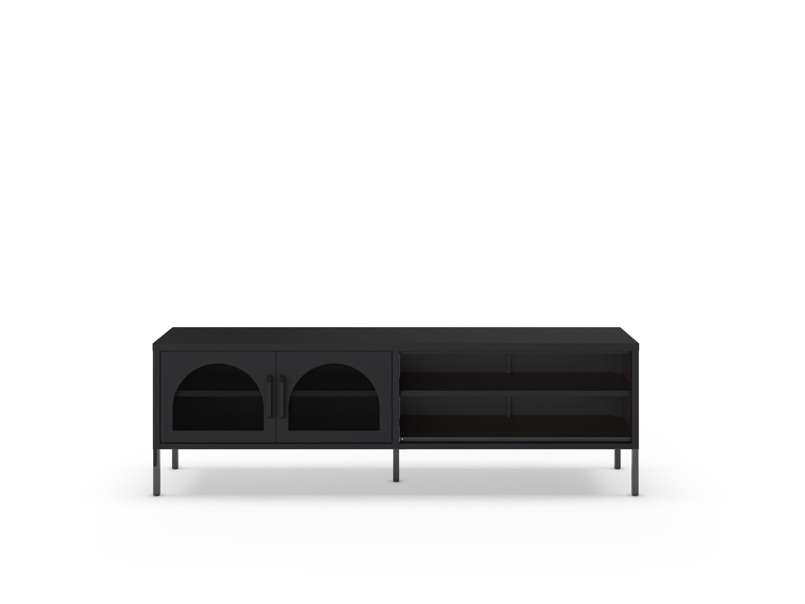 MUEBLE TV DIORA 2P2H 160CM NEGRO - Imagen 7