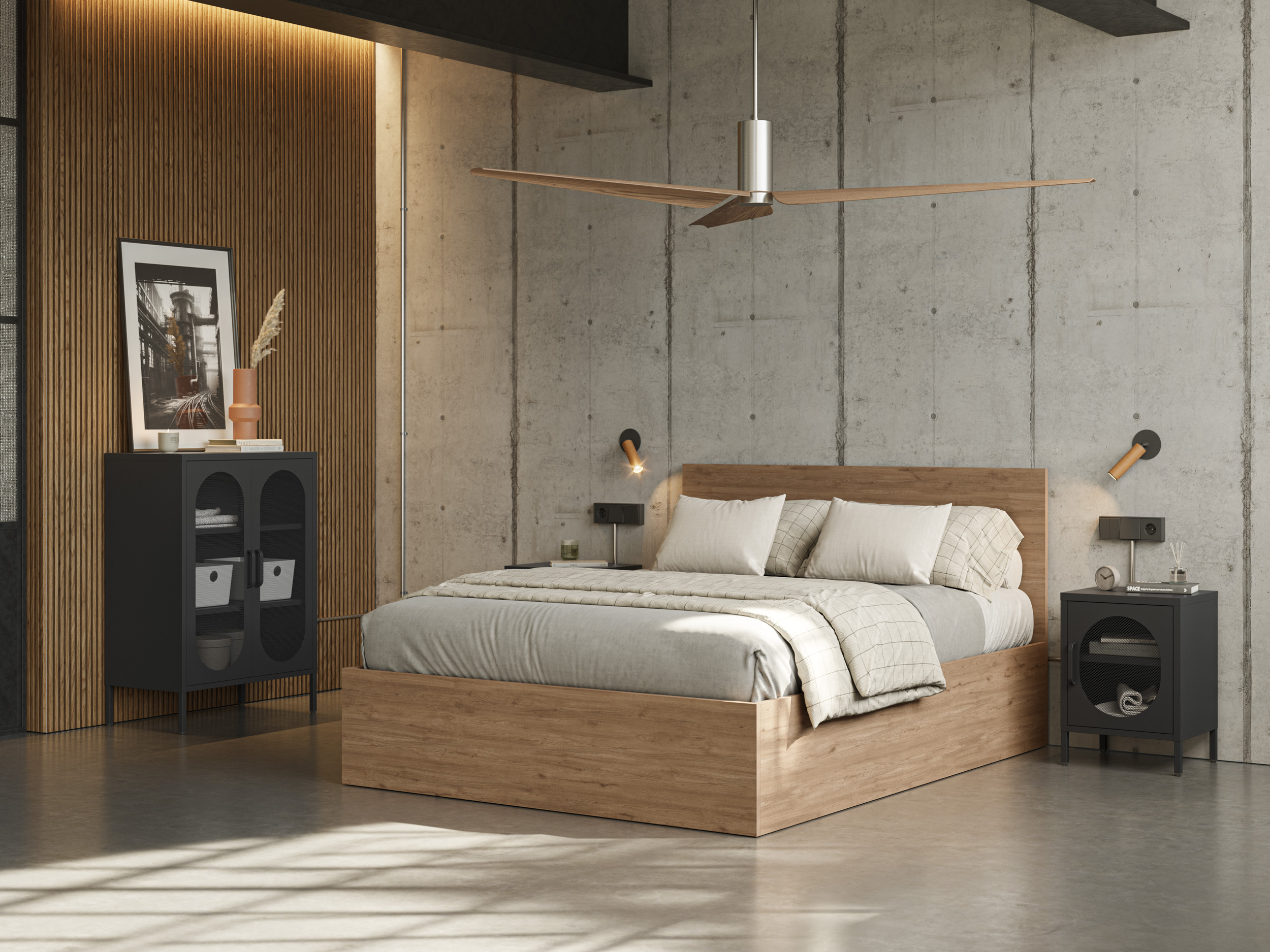 MUEBLE AUX. DIORA 2P NEGRO - Imagen 3