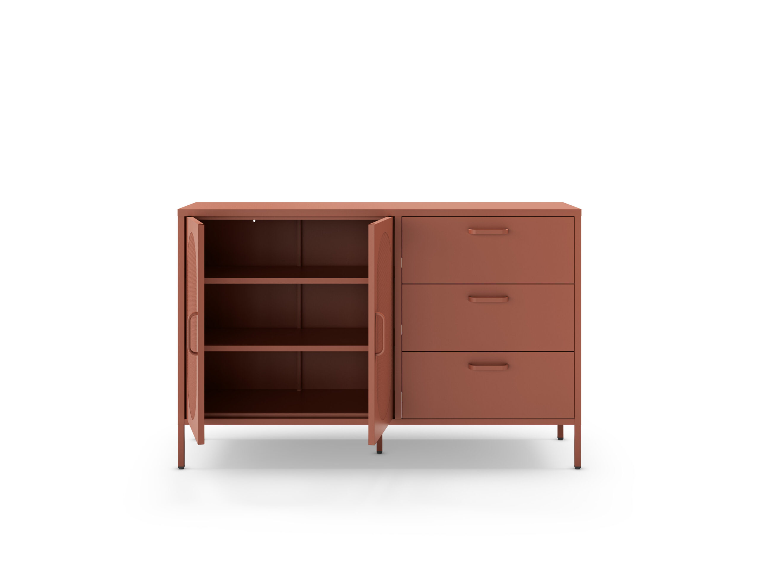 APARADOR DIORA 2P3C 140CM TERRACOTA - Imagen 3