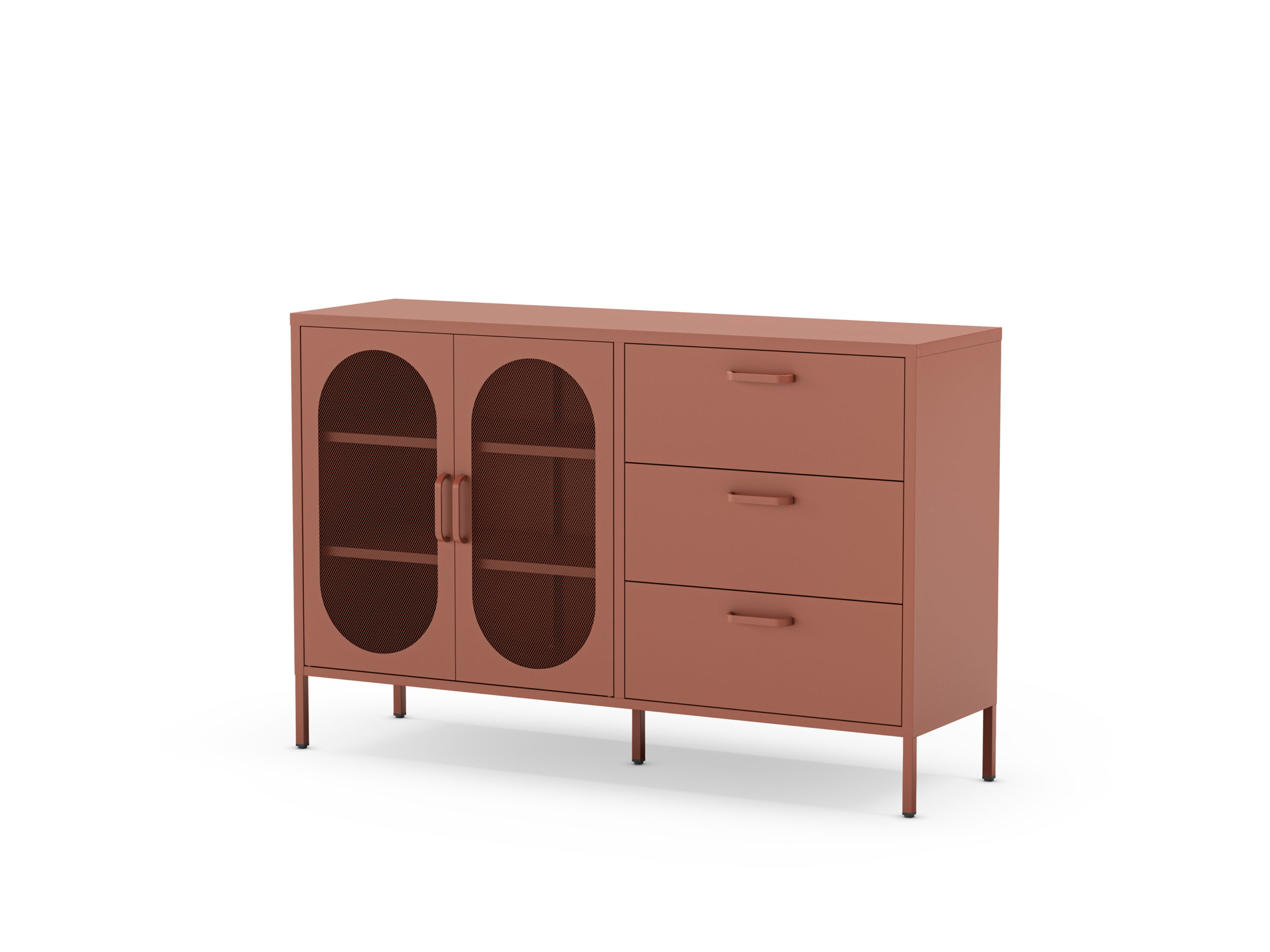 APARADOR DIORA 2P3C 140CM TERRACOTA - Imagen 7