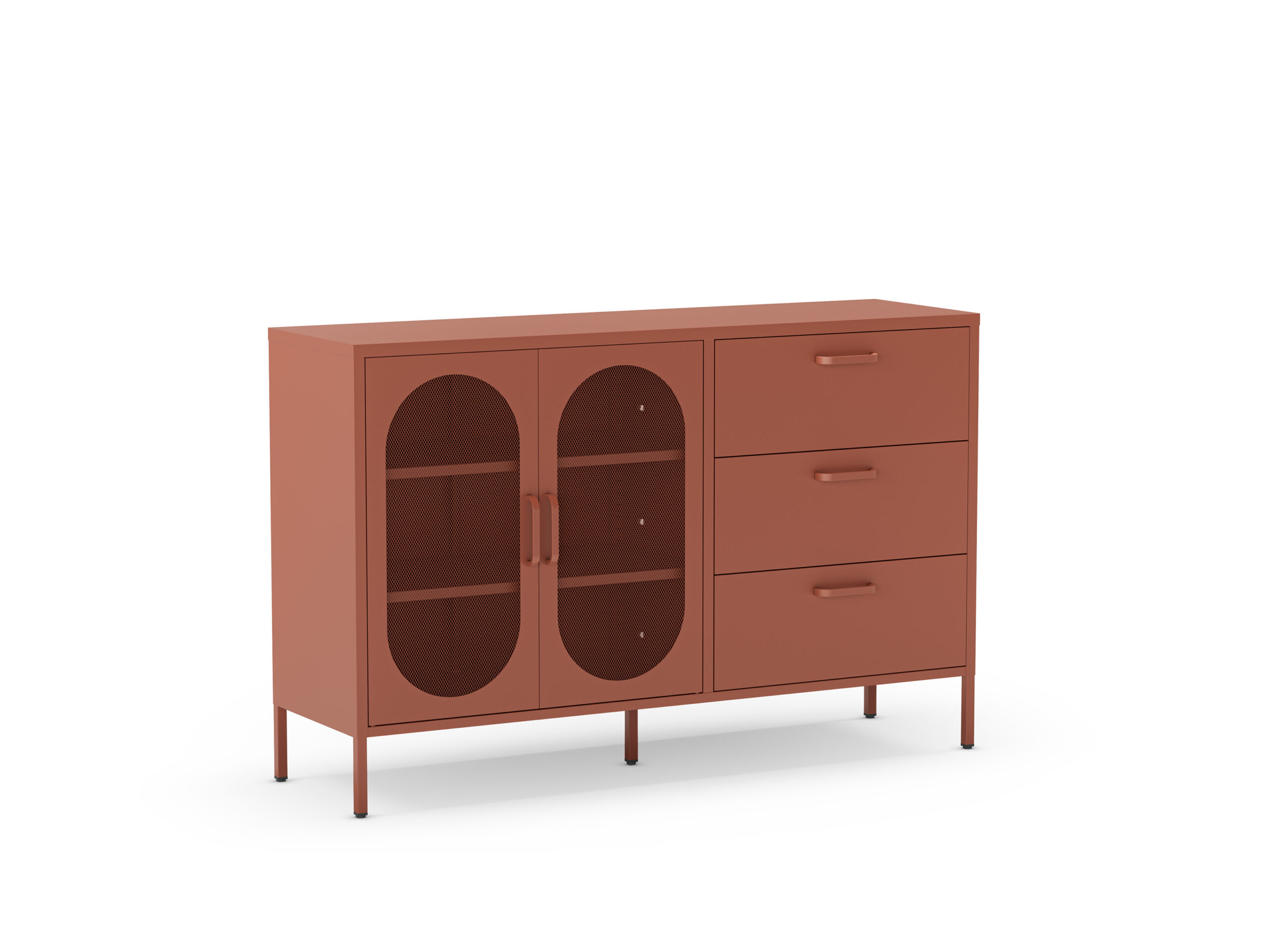 APARADOR DIORA 2P3C 140CM TERRACOTA
