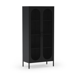 MUEBL.AUX. ALTO DIORA 2P NEGRO