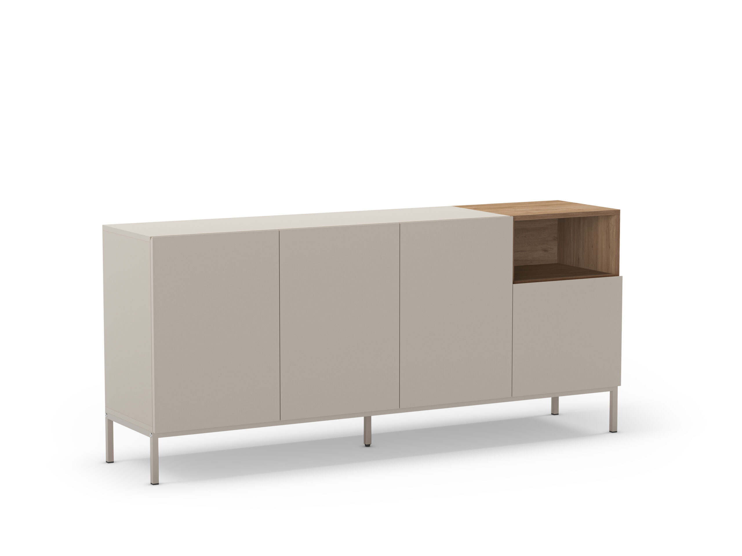 APARADOR CAILIN 4P1H 180CM CREMA/SEPET PATA METAL - Imagen 9