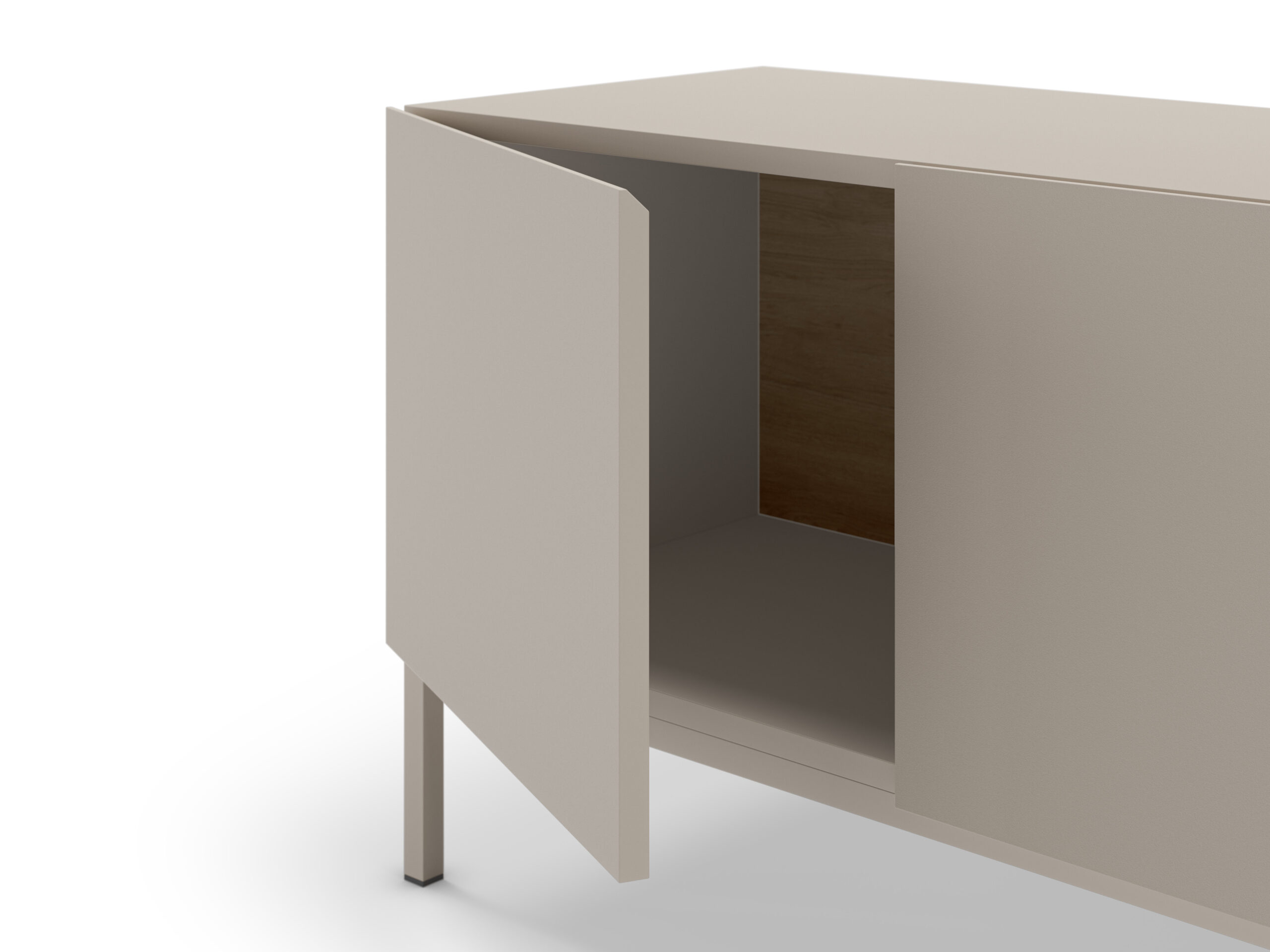 MUEBLE TV CAILIN 3P1C1H 180CM CREMA/SEPET PATA MET - Imagen 6