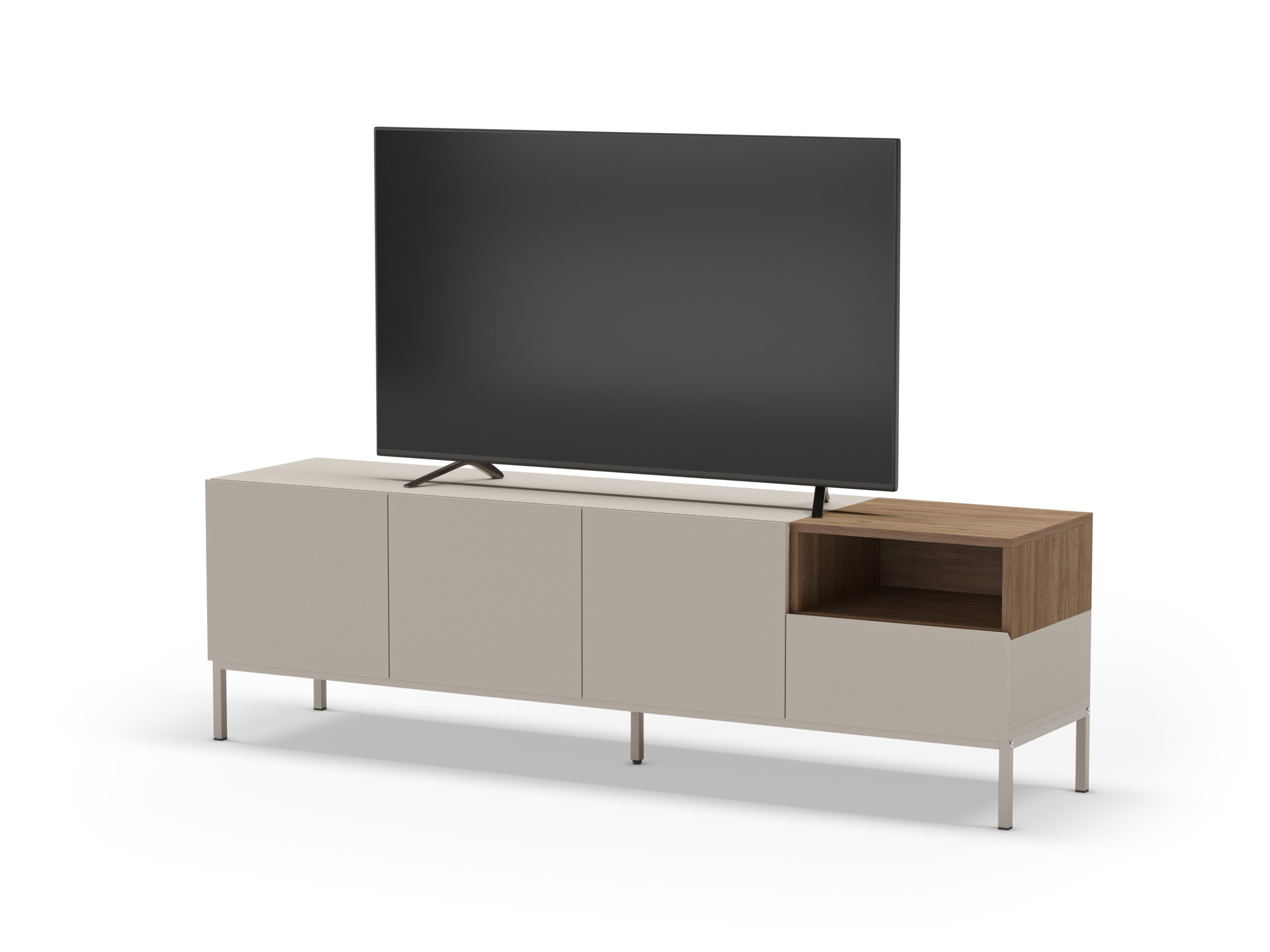 MUEBLE TV CAILIN 3P1C1H 180CM CREMA/SEPET PATA MET - Imagen 9