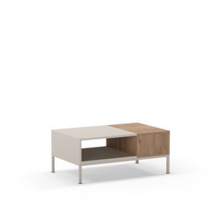 MESA CENTRO CAILIN 2H CREMA/SEPET PATA METAL