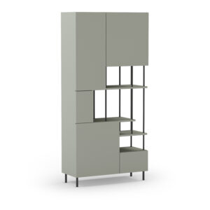 ESTANTERIA PERLA 5P VERDE/NEGRO