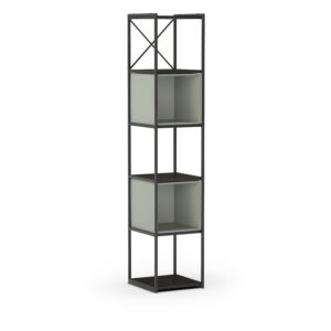 ESTANTERIA ANYA 36CM NEGRO CUBO VERDE