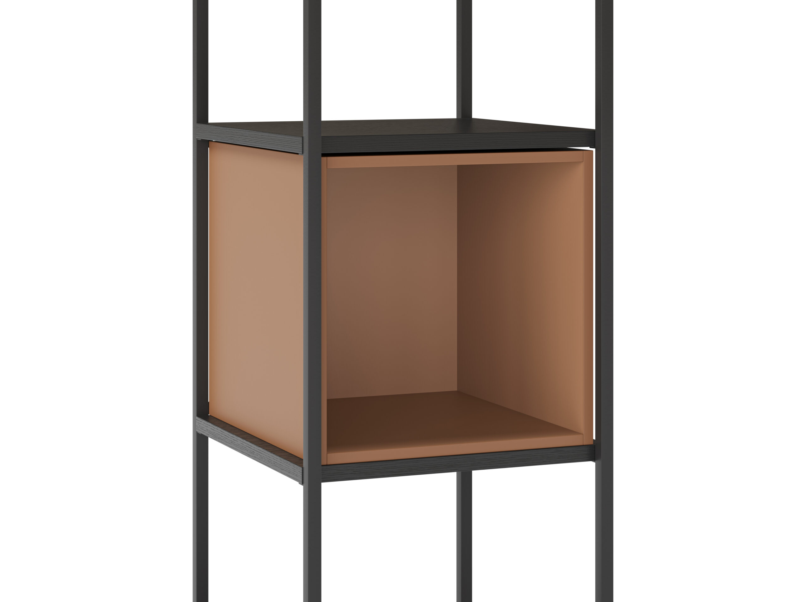 ESTANTERIA ANYA 36CM NEGRO CUBO TERRACOTA - Imagen 4