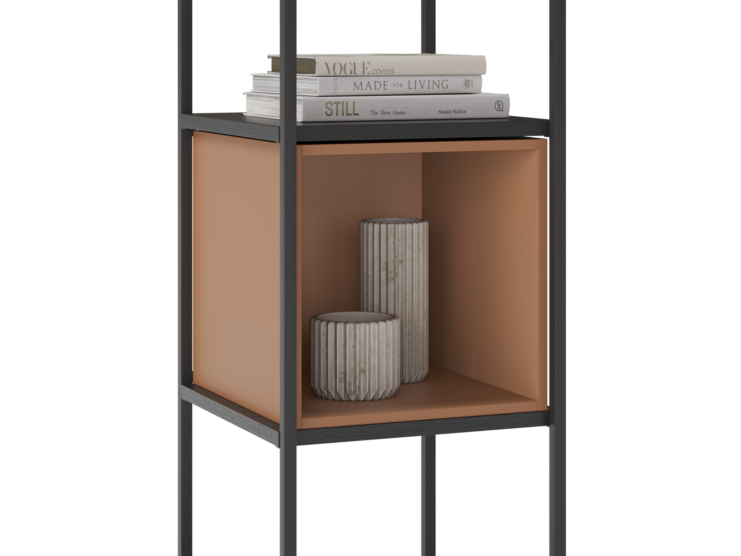 ESTANTERIA ANYA 36CM NEGRO CUBO TERRACOTA - Imagen 7