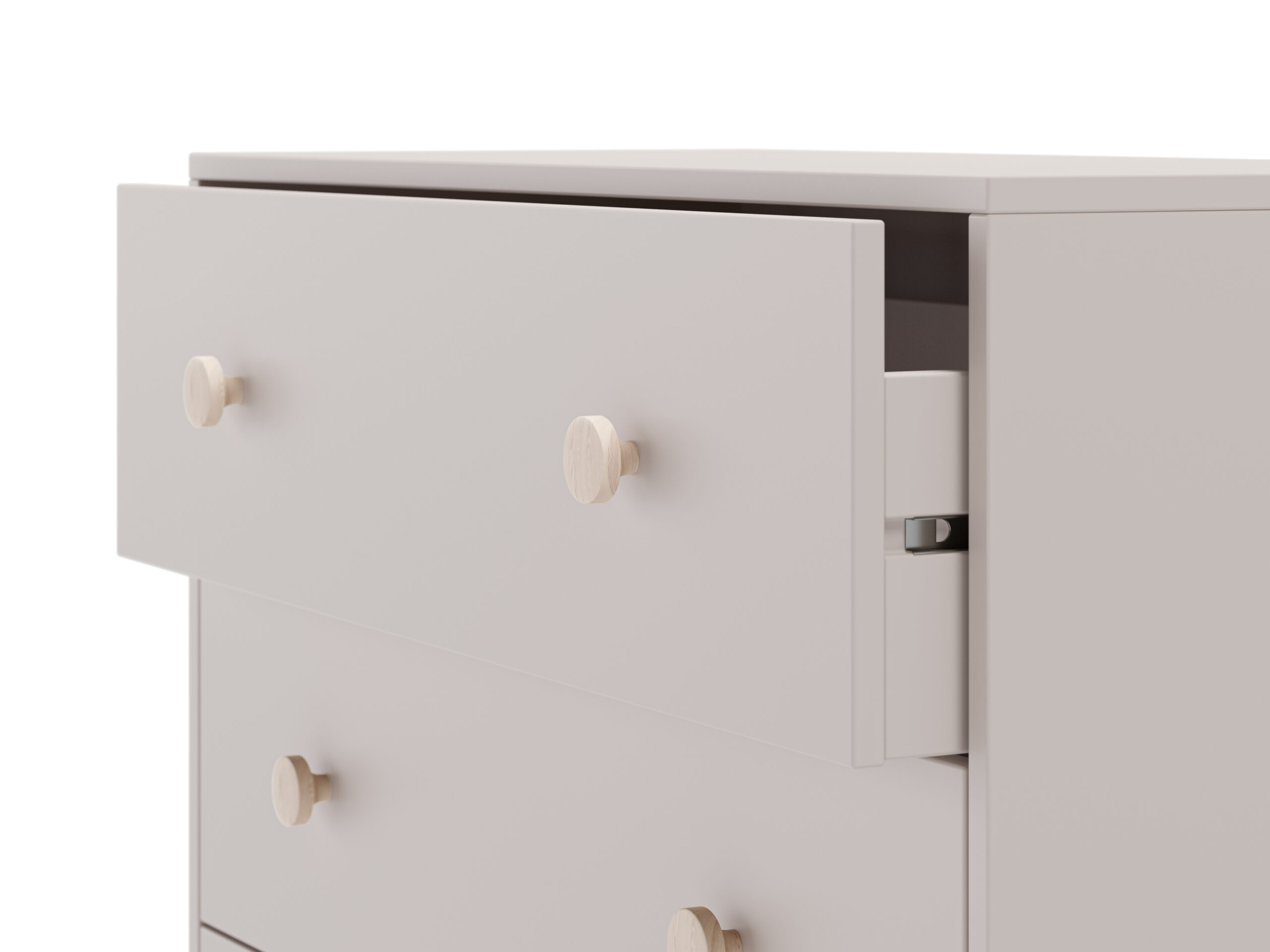 COMODA ENOLA 3C CREMA/CERA BLANCA - Imagen 5