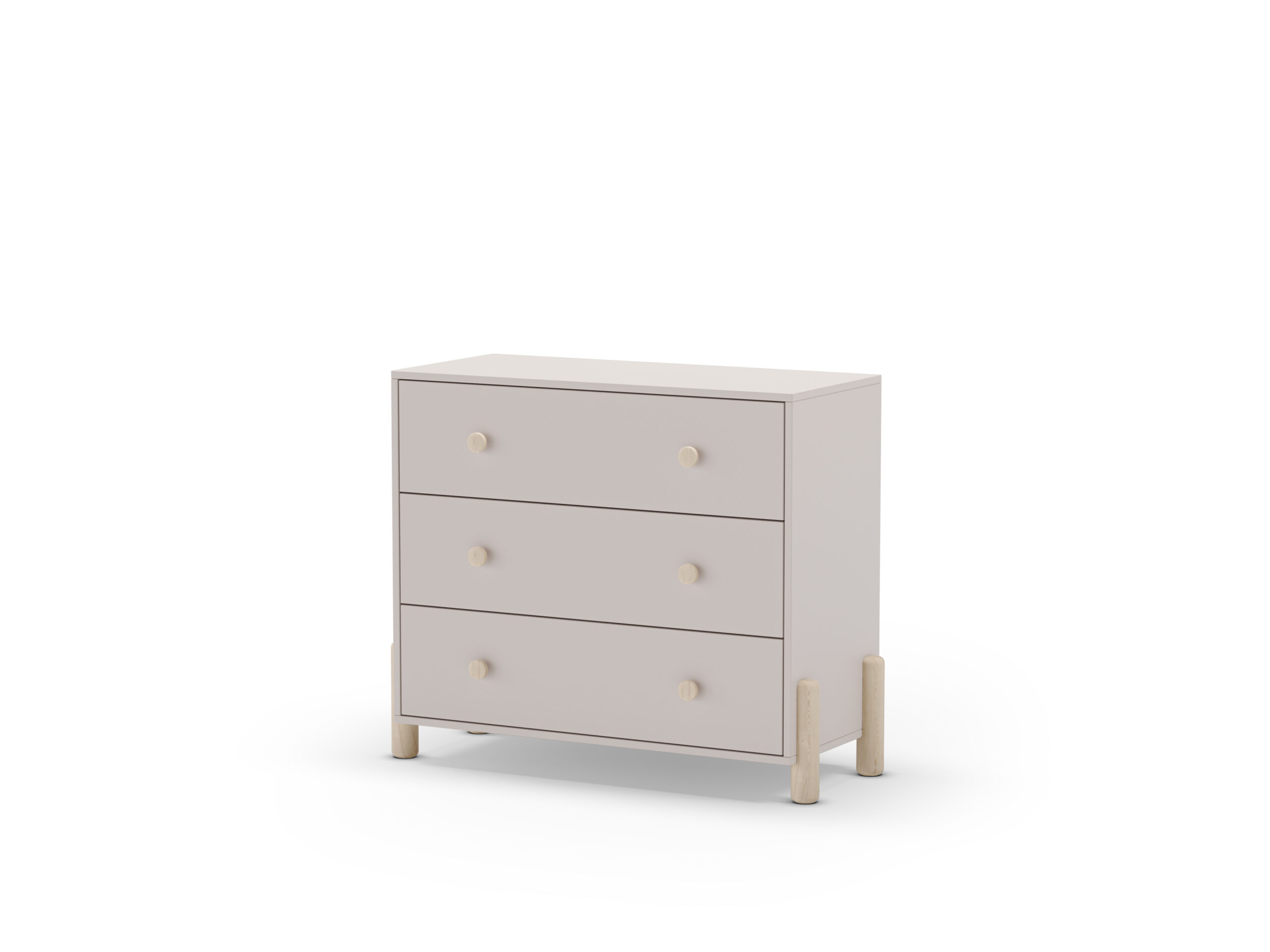 COMODA ENOLA 3C CREMA/CERA BLANCA - Imagen 6