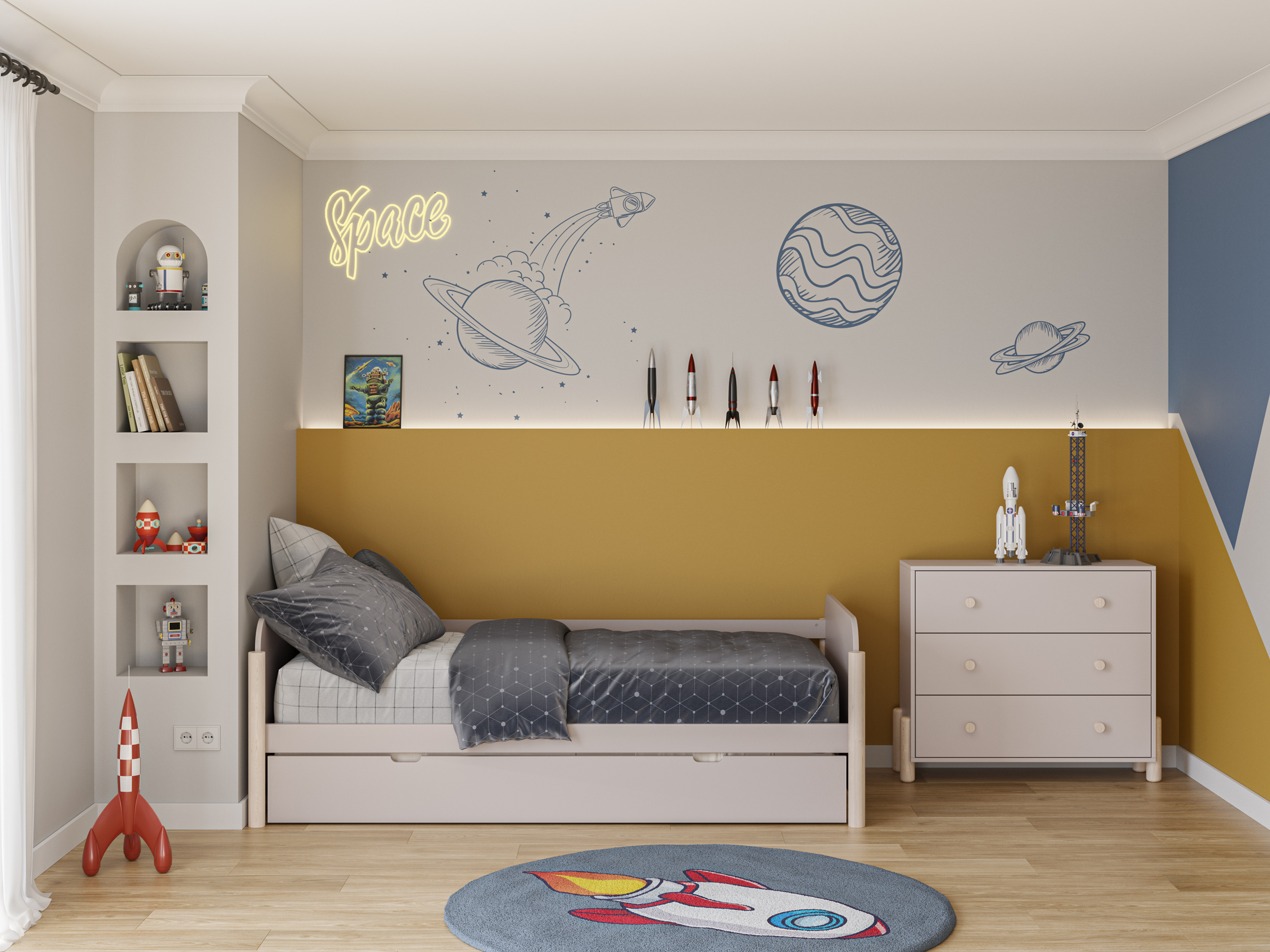 COMODA ENOLA 3C CREMA/CERA BLANCA - Imagen 9