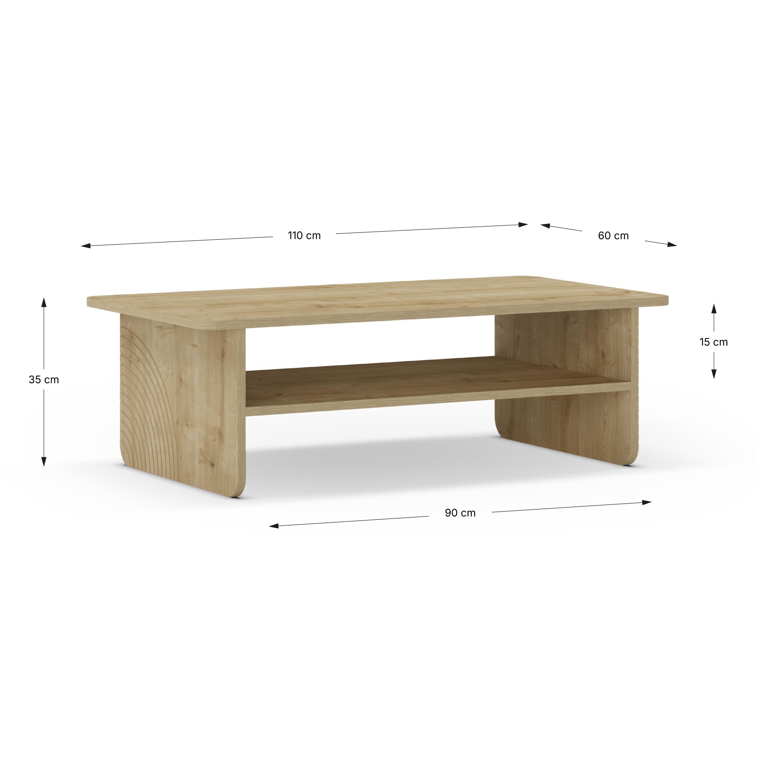 MESA CENTRO DAIRA ROBLE - Imagen 5