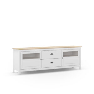 MUEBLE TV MISTI 2C2P 180CM BLANCO/ROBLE