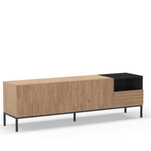 MUEBLE TV CAILIN 3P1C1H 180CM SEPET/NEGRO