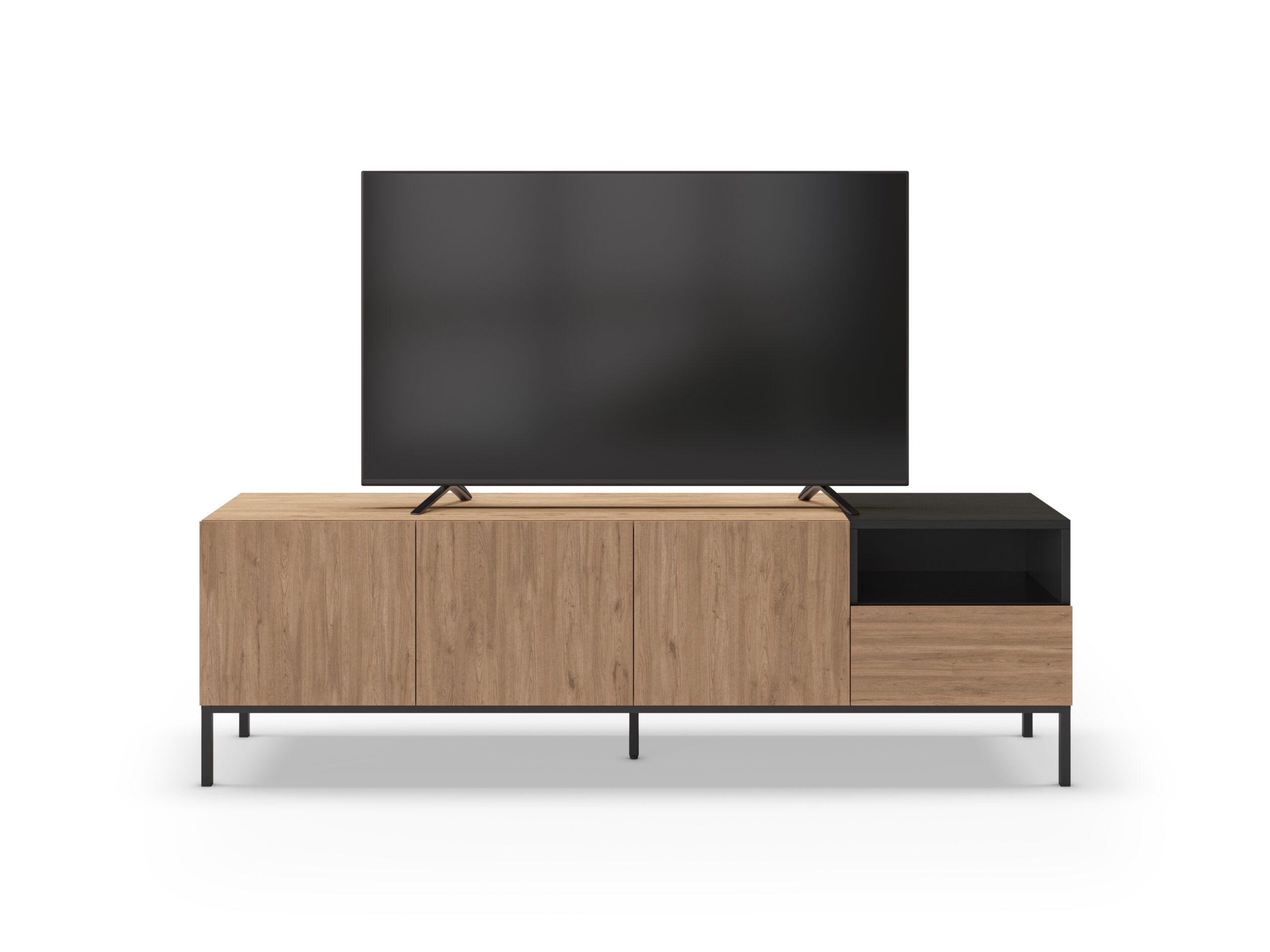 MUEBLE TV CAILIN 3P1C1H 180CM SEPET/NEGRO - Imagen 9