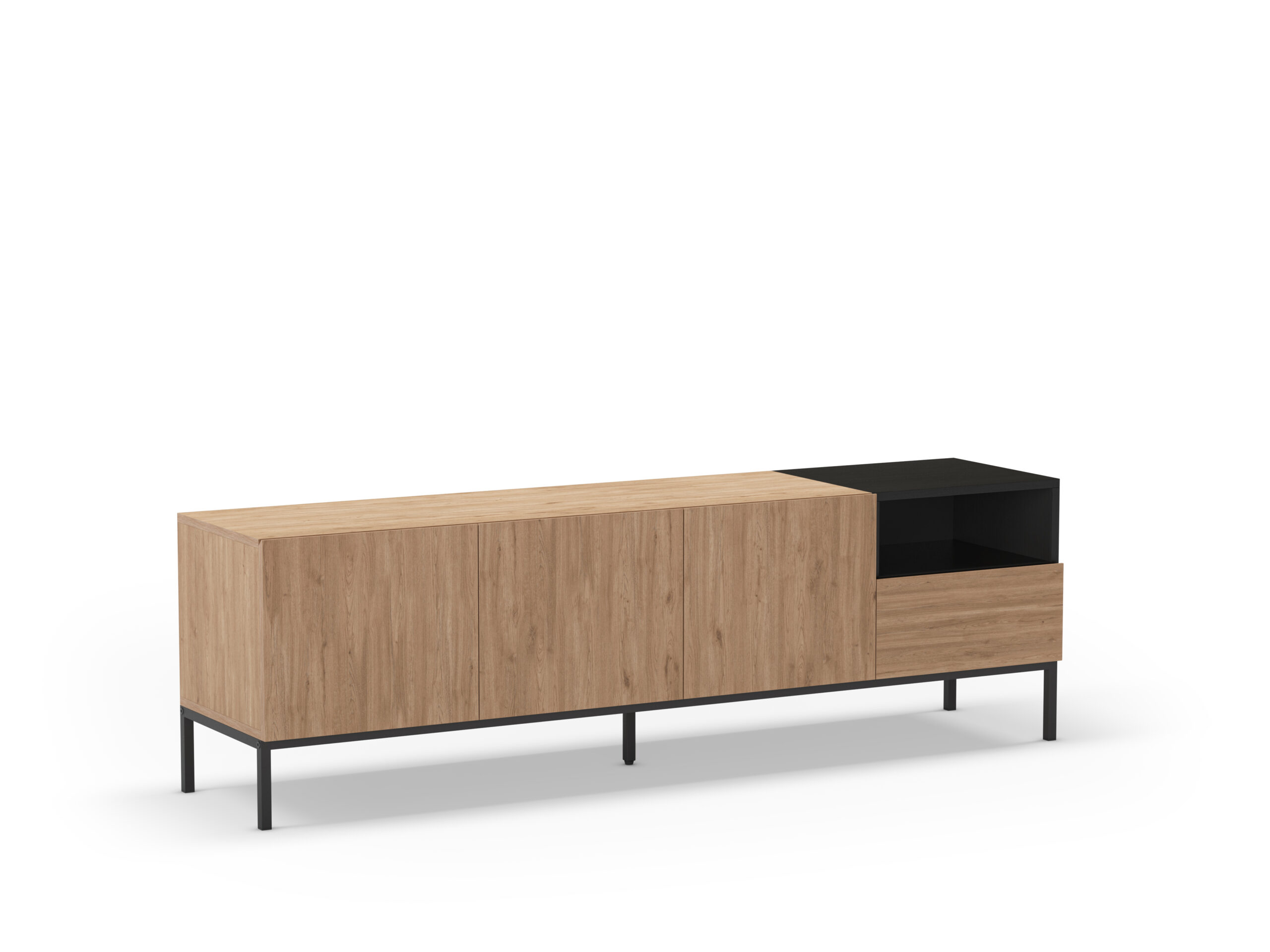MUEBLE TV CAILIN 3P1C1H 180CM SEPET/NEGRO - Imagen 10