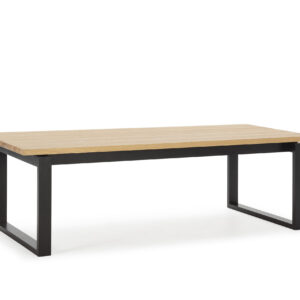 MESA RECT. RINA 220CM ROBLE PIE NEGRO