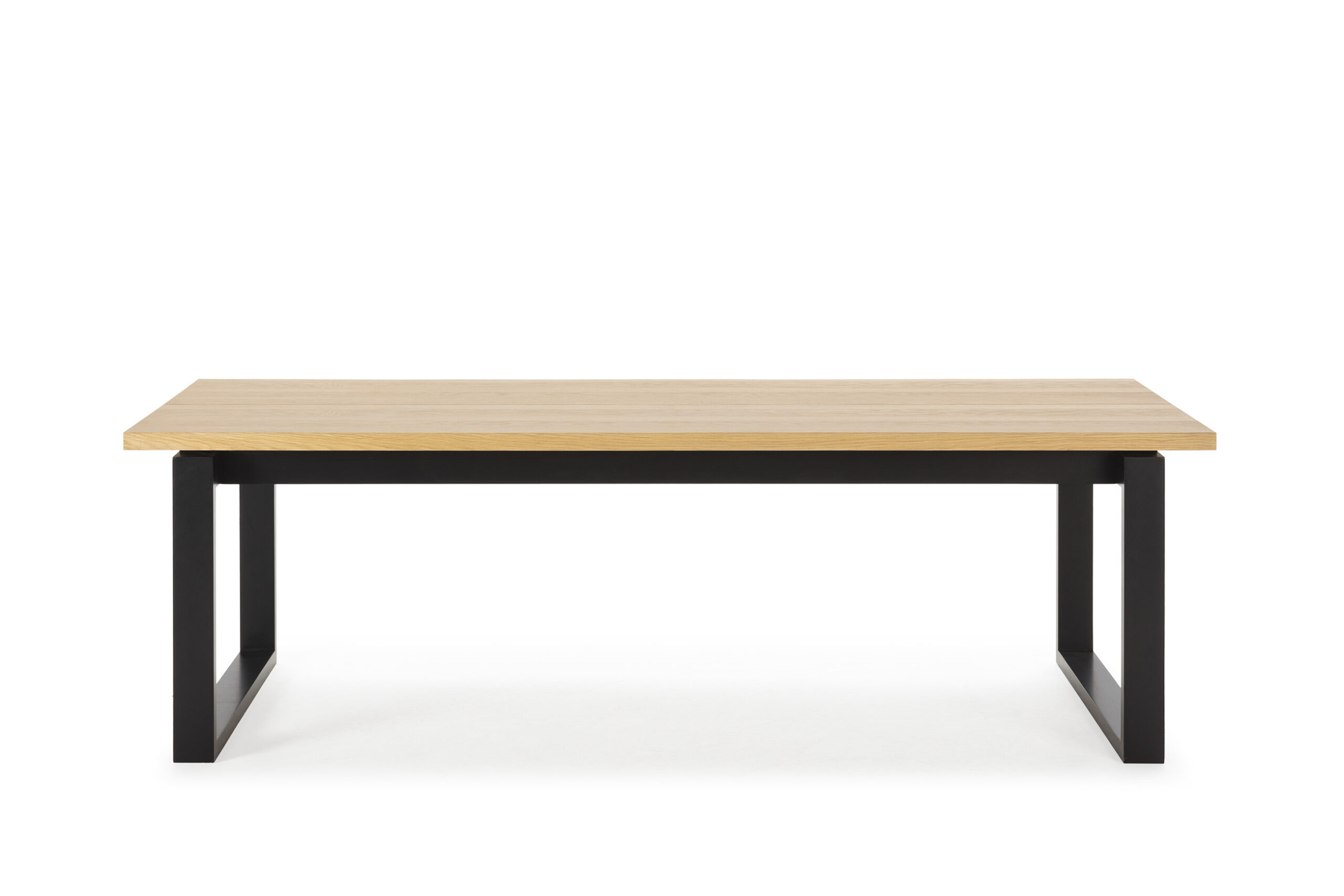 MESA RECT. RINA 220CM ROBLE PIE NEGRO - Imagen 6