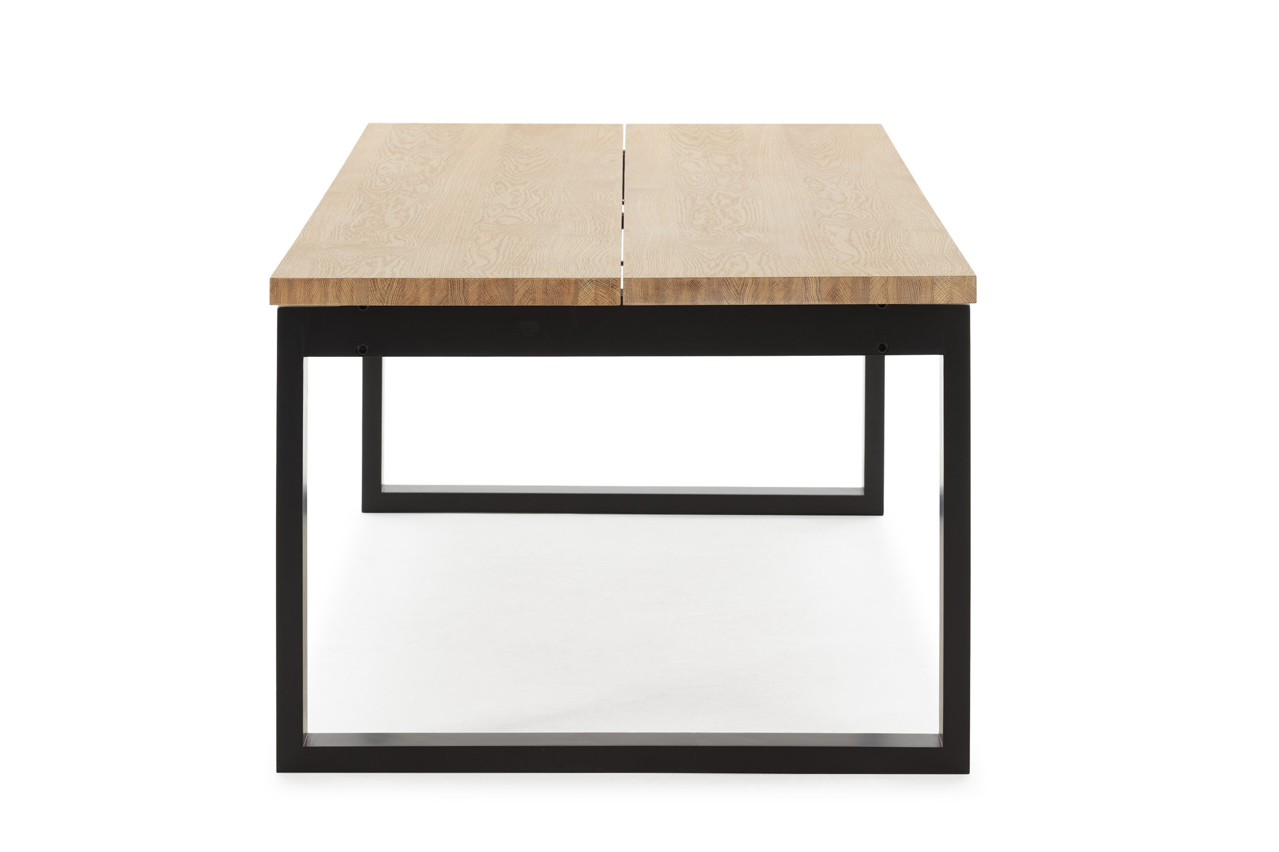 MESA RECT. RINA 220CM ROBLE PIE NEGRO - Imagen 7