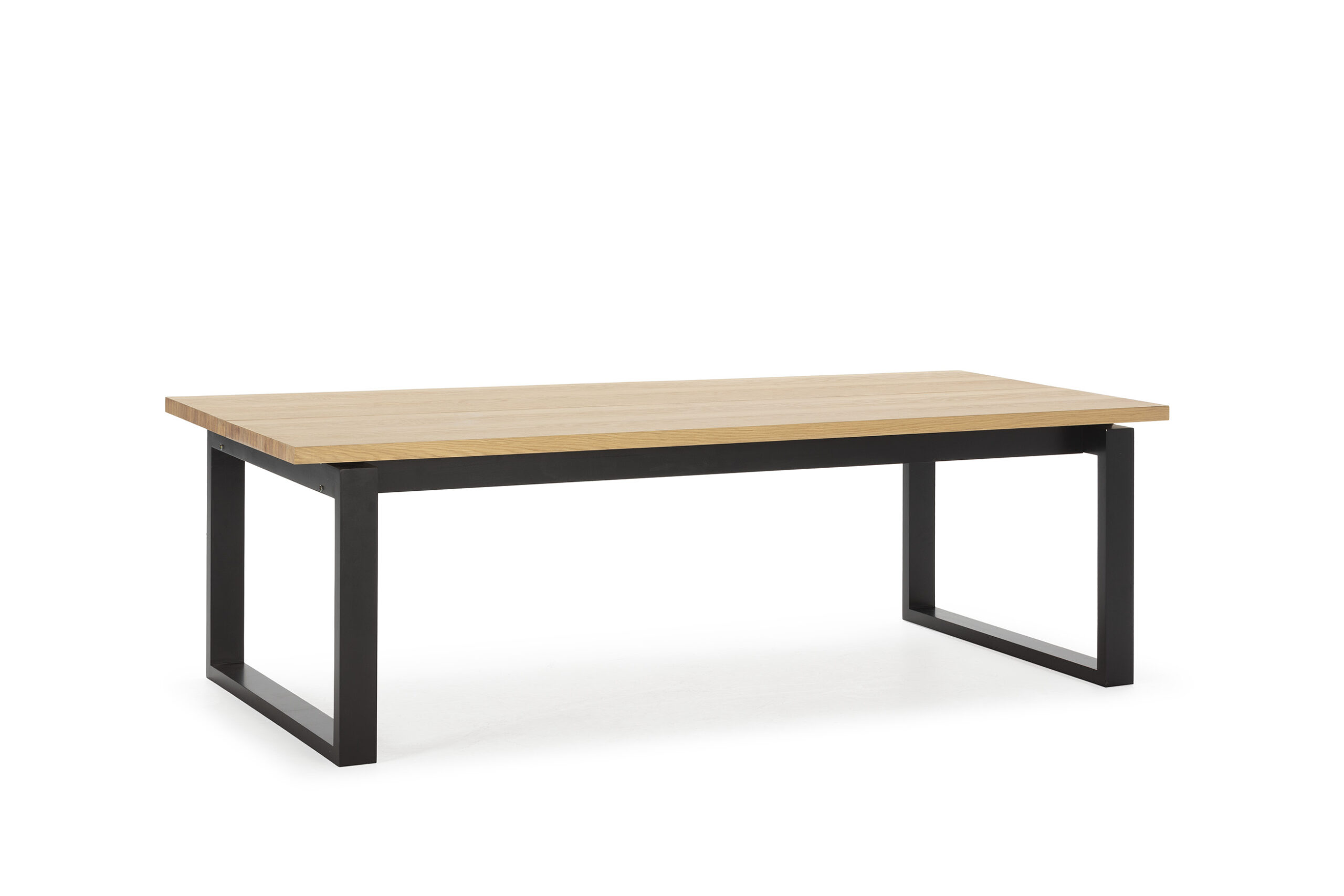MESA RECT. RINA 220CM ROBLE PIE NEGRO - Imagen 8
