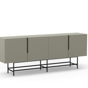 APARADOR ELDIA 4P 200CM VERDE PATA METAL