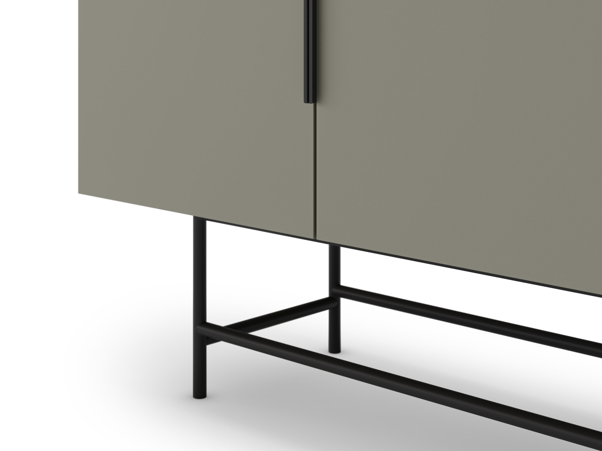 APARADOR ELDIA 4P 200CM VERDE PATA METAL - Imagen 5