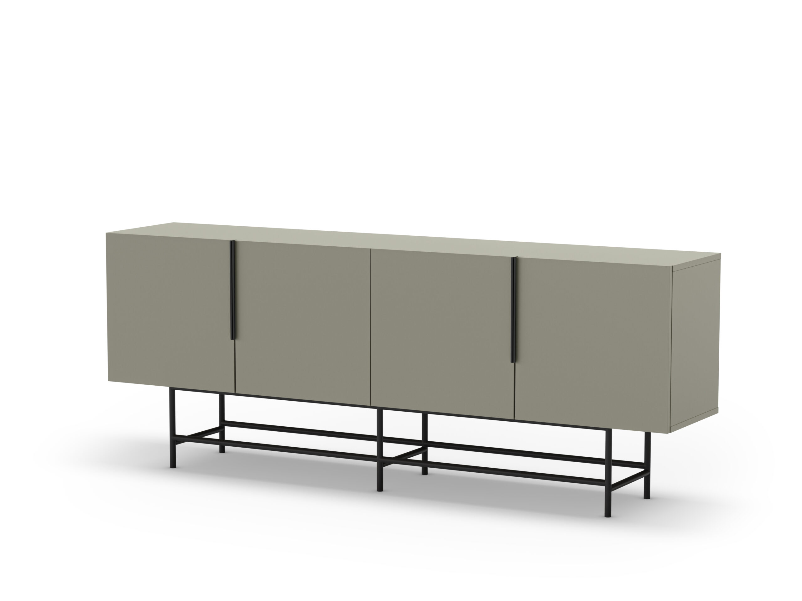 APARADOR ELDIA 4P 200CM VERDE PATA METAL - Imagen 6