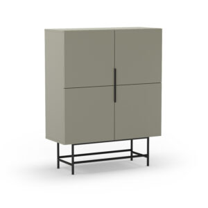 MUEBL.AUX. ALTO ELDIA 4P VERDE PATA METAL