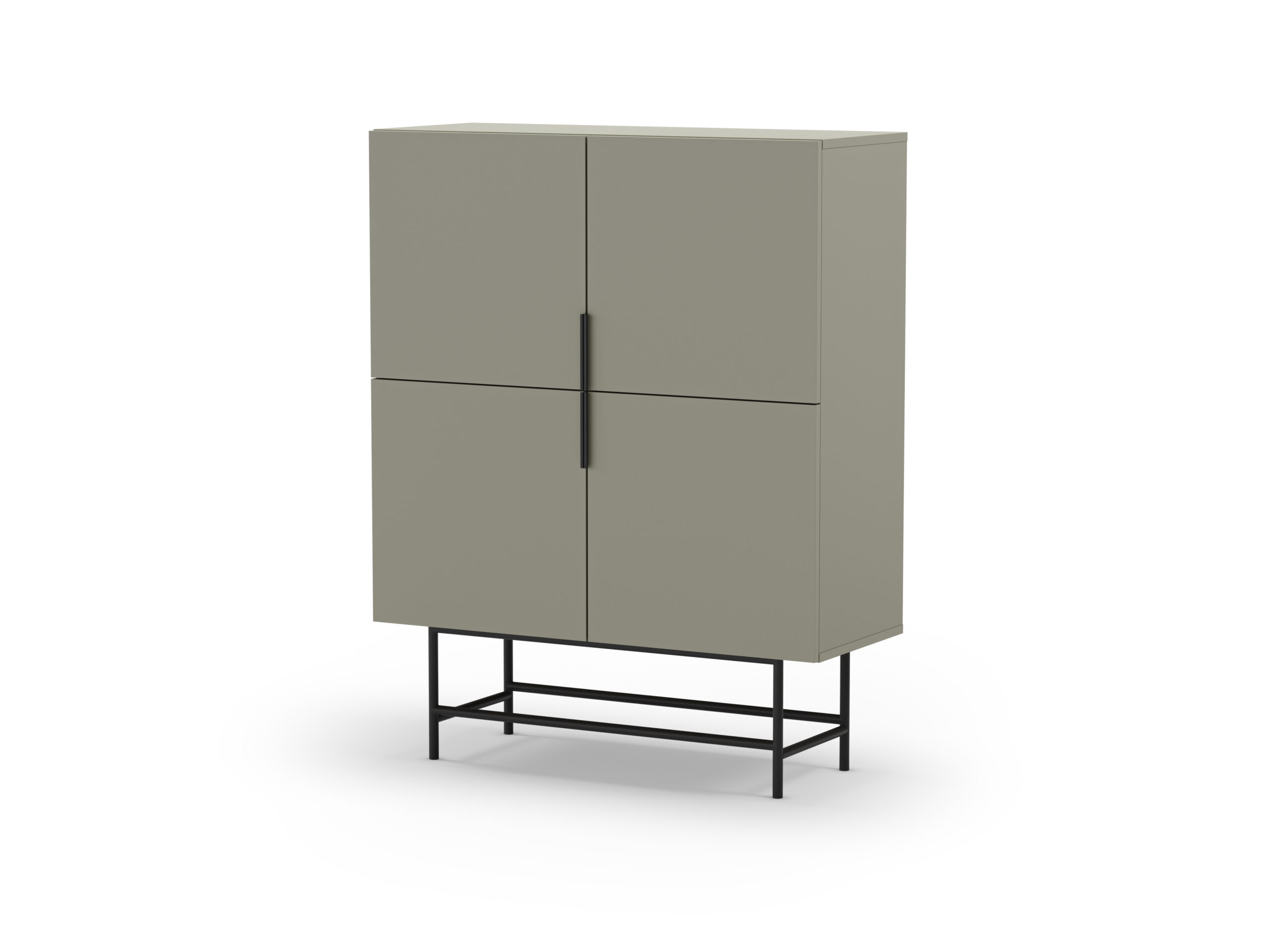 MUEBL.AUX. ALTO ELDIA 4P VERDE PATA METAL - Imagen 6