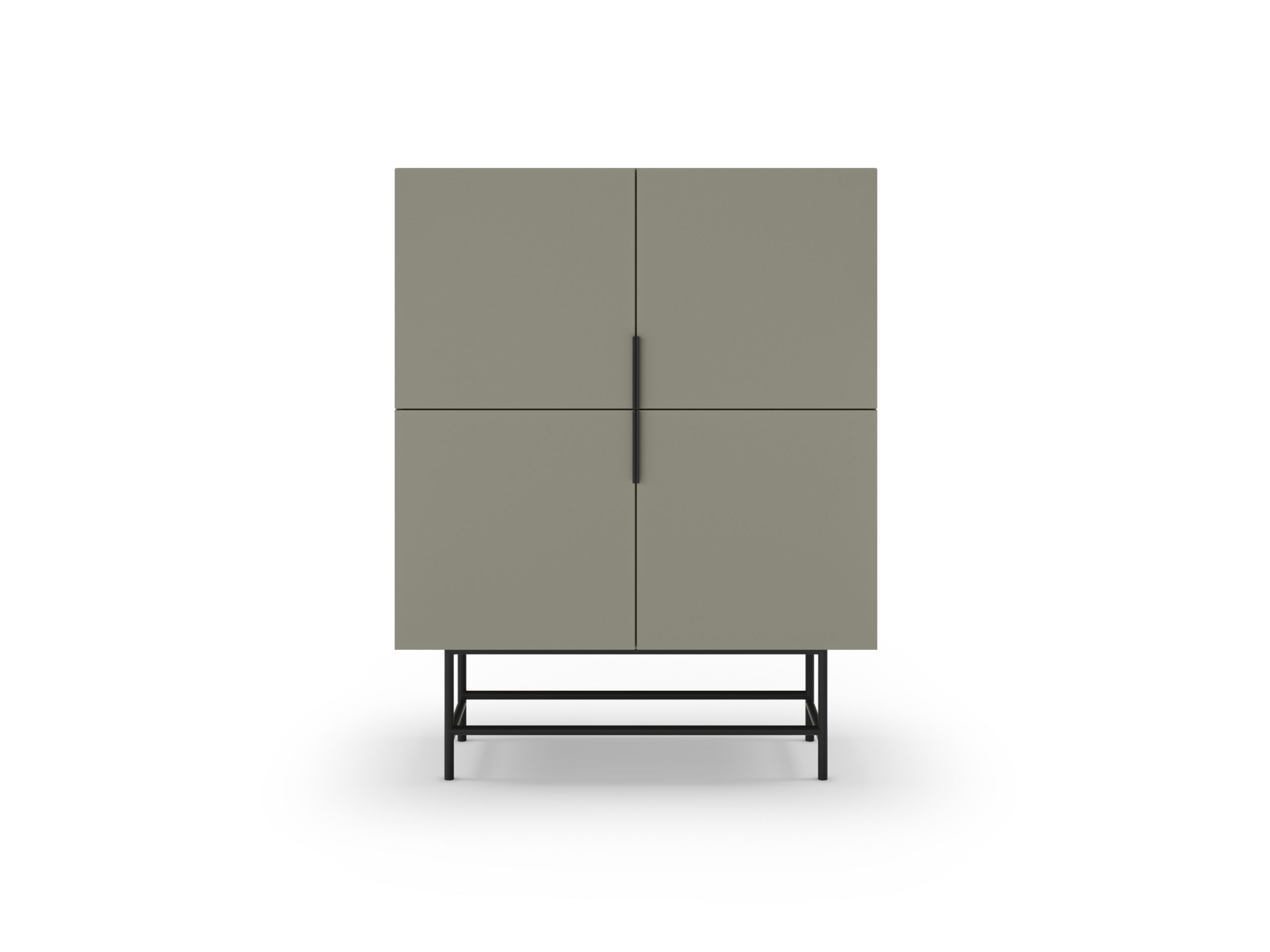 MUEBL.AUX. ALTO ELDIA 4P VERDE PATA METAL - Imagen 7