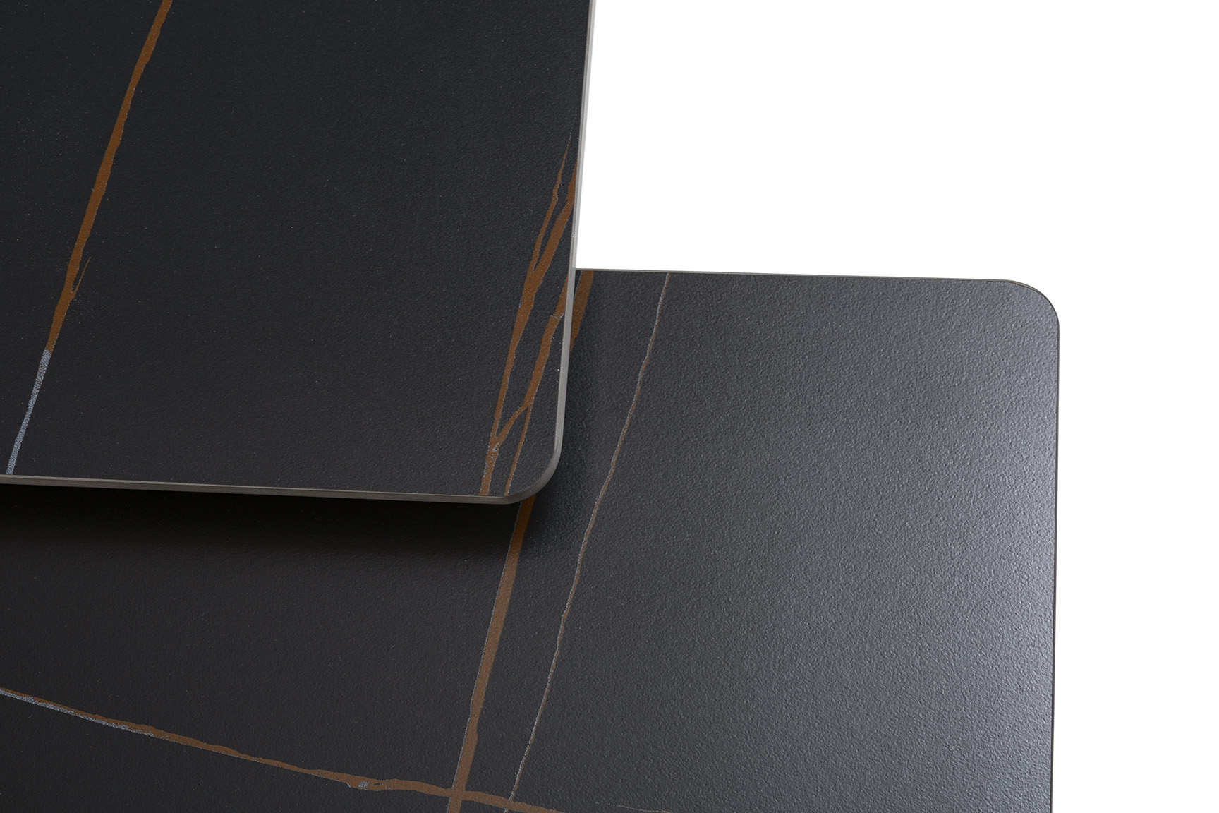 SET 2 MESAS CENTRO CUAD. MERVE NEGRO PATAS METAL N - Imagen 4