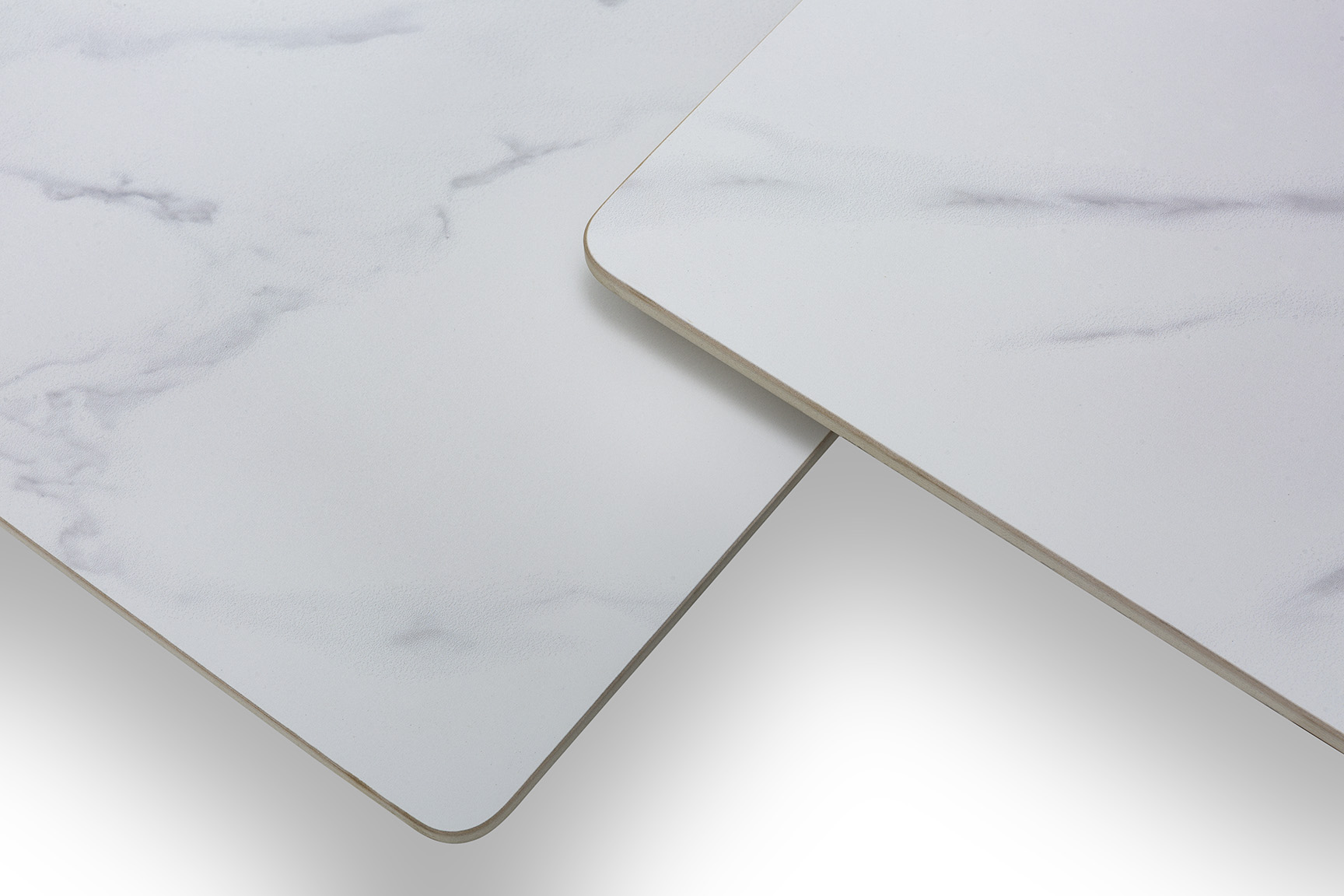 SET 2 MESAS CENTRO CUAD. MERVE BLANCO MATE PATAS M - Imagen 5