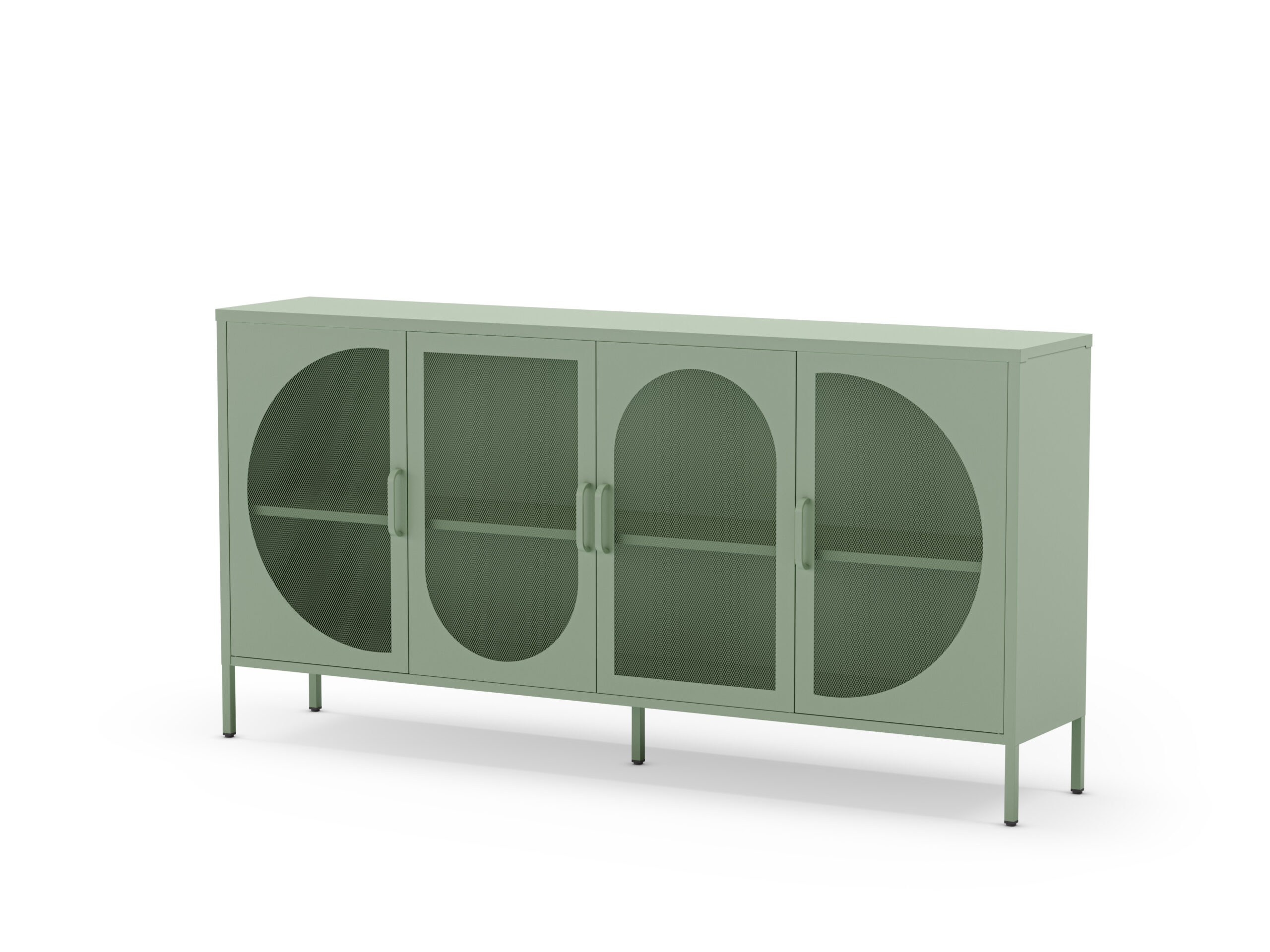 APARADOR TAYRA 4P 160CM VERDE MENTA - Imagen 6