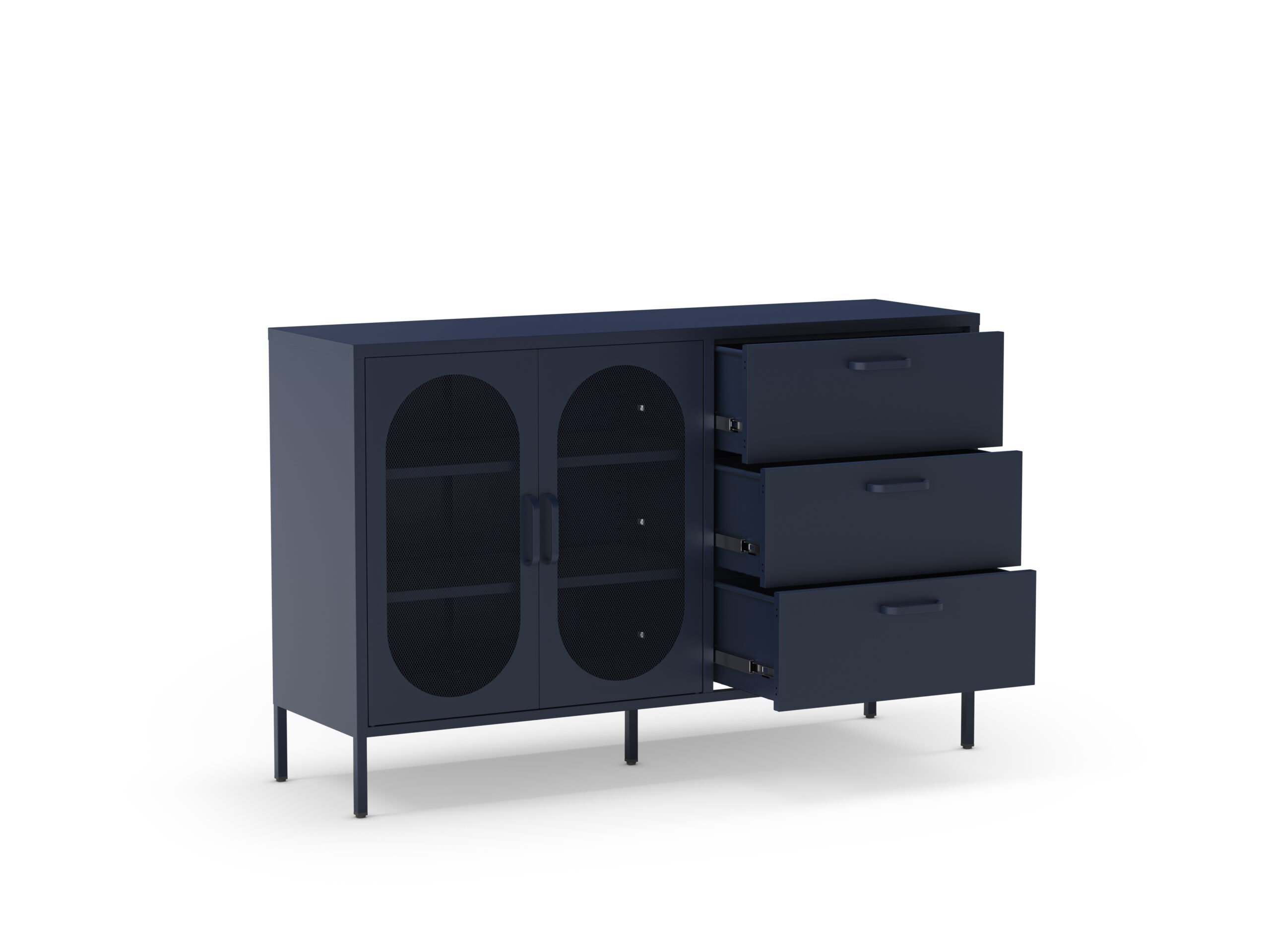 APARADOR DIORA 2P3C 140CM AZUL - Imagen 2