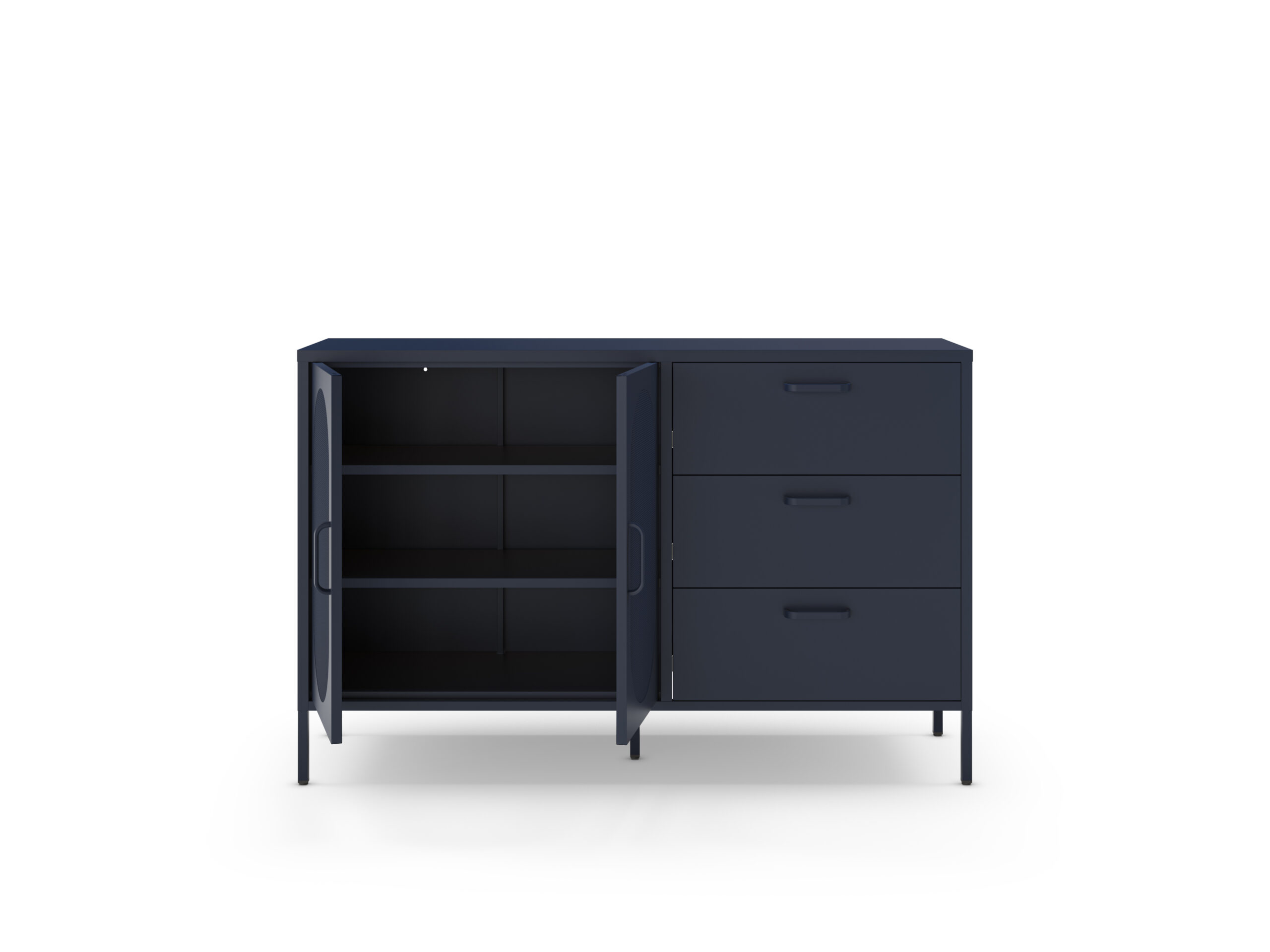 APARADOR DIORA 2P3C 140CM AZUL - Imagen 3