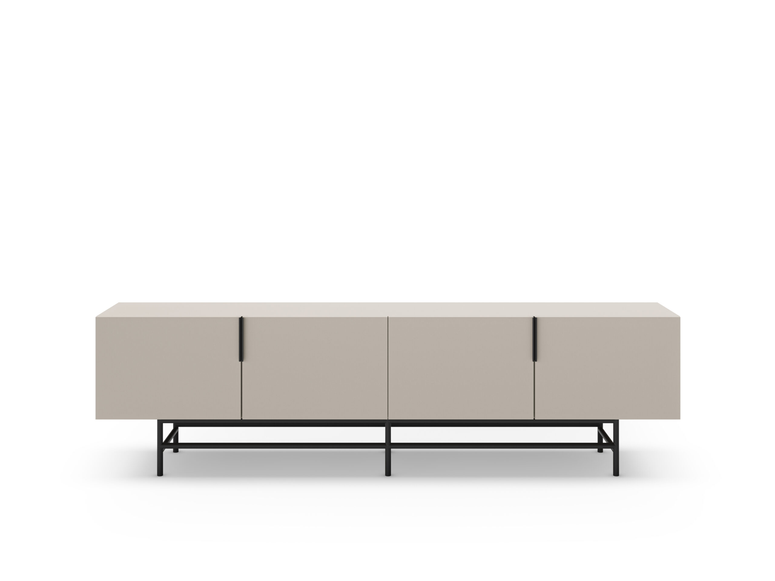 MUEBLE TV ELDIA 4P 200CM CREMA PATA METAL - Imagen 7